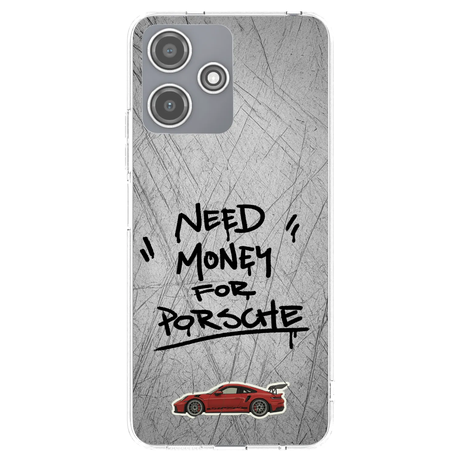 Picasee Xiaomi Redmi 12 5G Hülle - Transparentes Silikon - Grey Drift