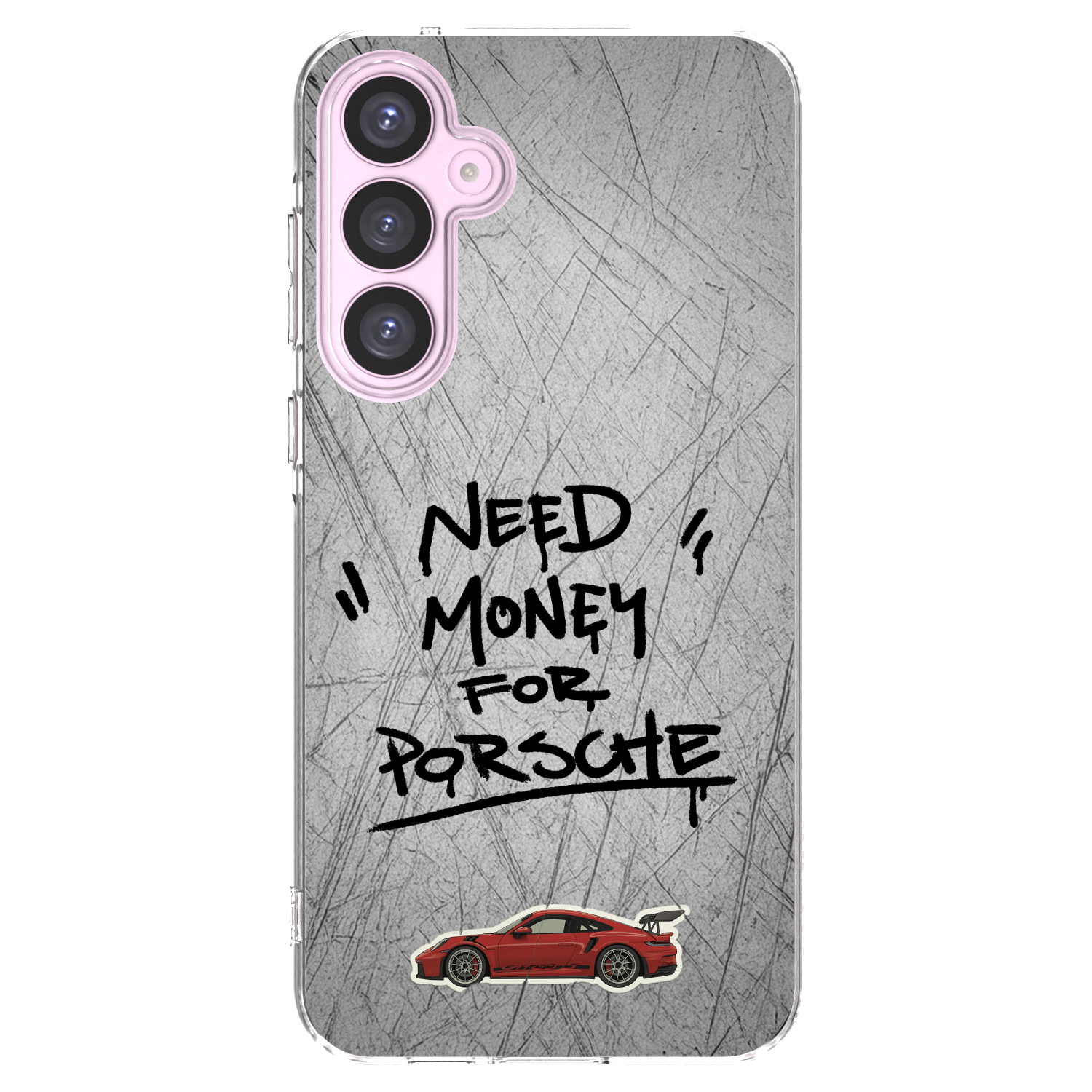 Picasee Samsung Galaxy A55 5G A556B Hülle - Transparentes Silikon - Grey Drift