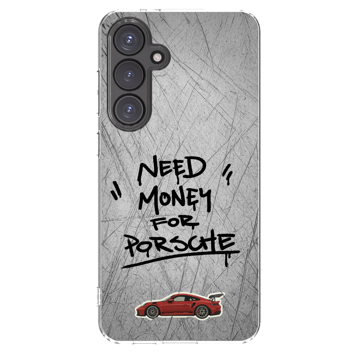 Picasee Samsung Galaxy S24 FE S721B Hülle - Transparentes Silikon - Grey Drift