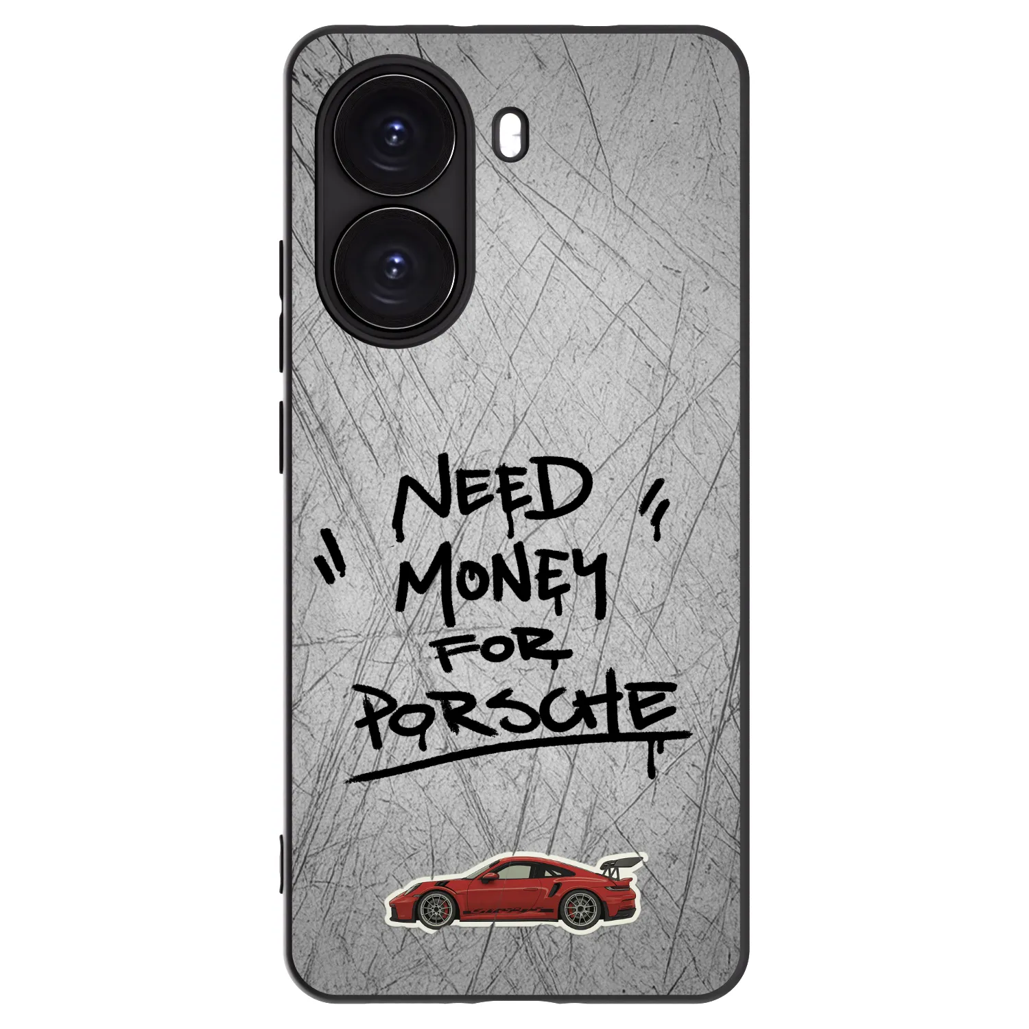 Picasee Xiaomi Poco X7 Pro 5G Hülle - Schwarzes Silikon - Grey Drift