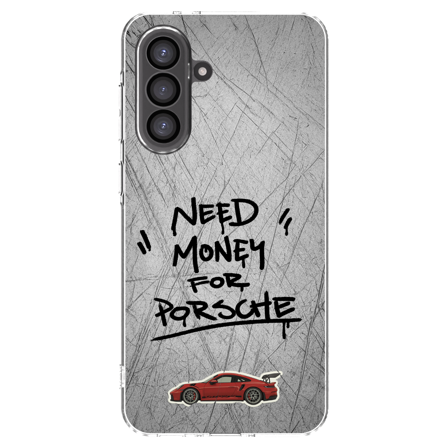 Picasee Samsung Galaxy A36 5G Hülle - Transparentes Silikon - Grey Drift