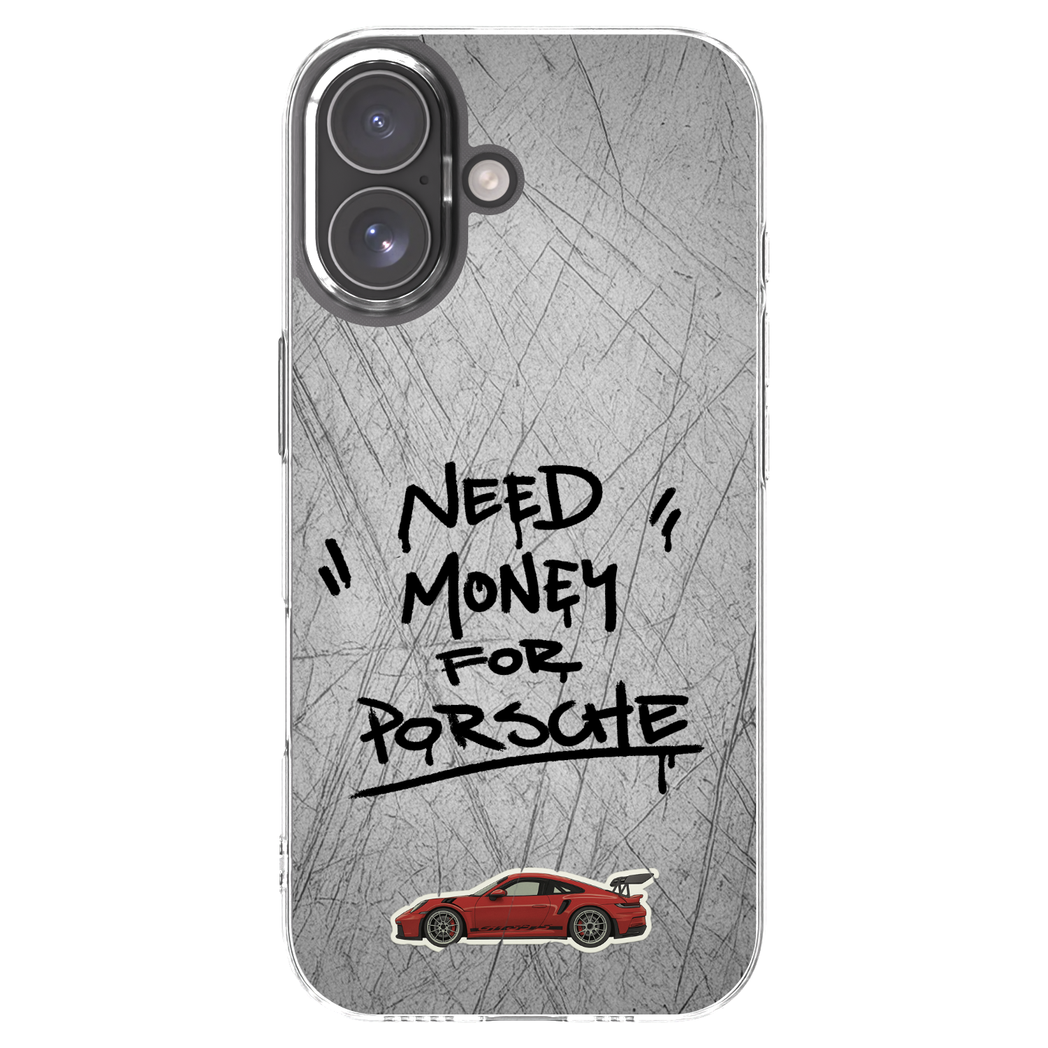 Picasee Apple iPhone 17 Hülle - Transparentes Silikon - Grey Drift