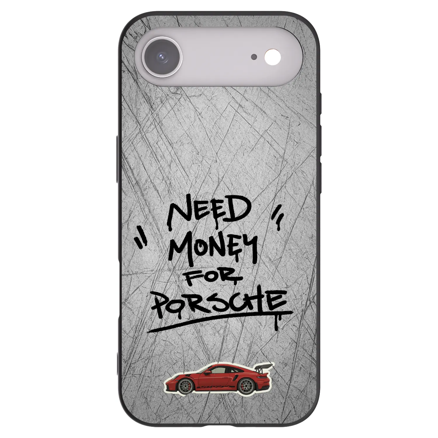 Picasee Apple iPhone Air Hülle - Schwarzes Silikon - Grey Drift