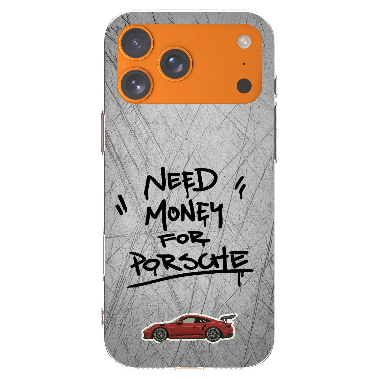 Picasee Apple iPhone 17 Pro Max Hülle - Transparentes Silikon - Grey Drift