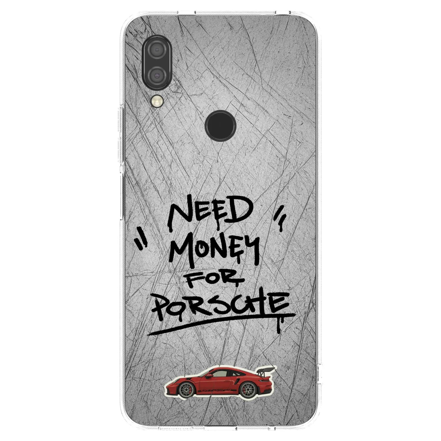 Picasee Xiaomi Redmi 7 Hülle - Transparentes Silikon - Grey Drift