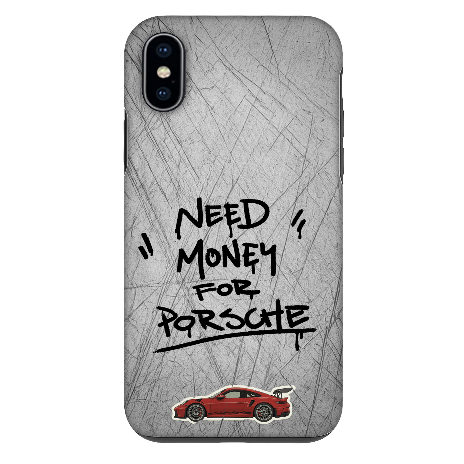 Picasee Fashion Case für Apple iPhone X/XS - Grey Drift