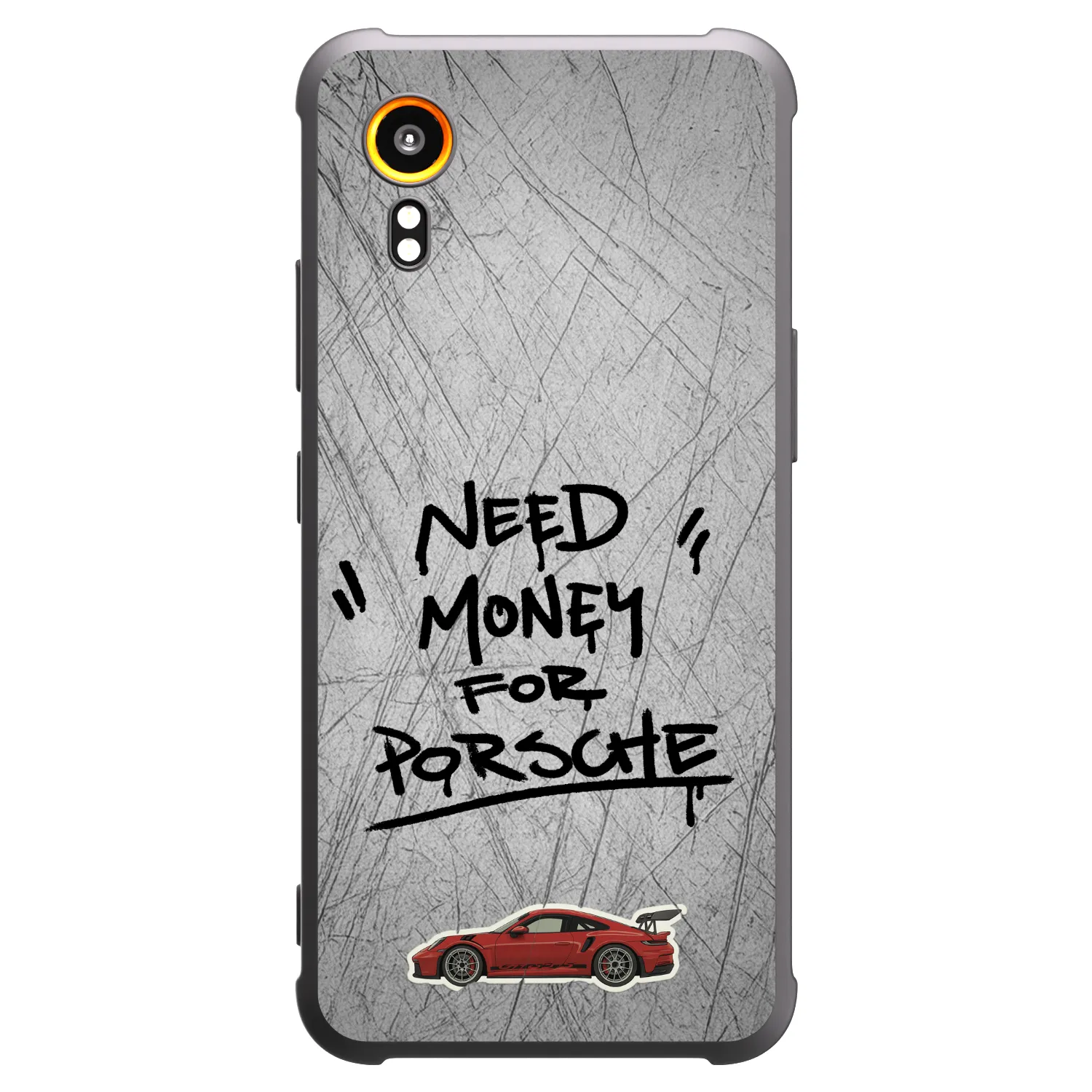 Picasee Samsung Galaxy Xcover 7 Hülle - Schwarzes Silikon - Grey Drift