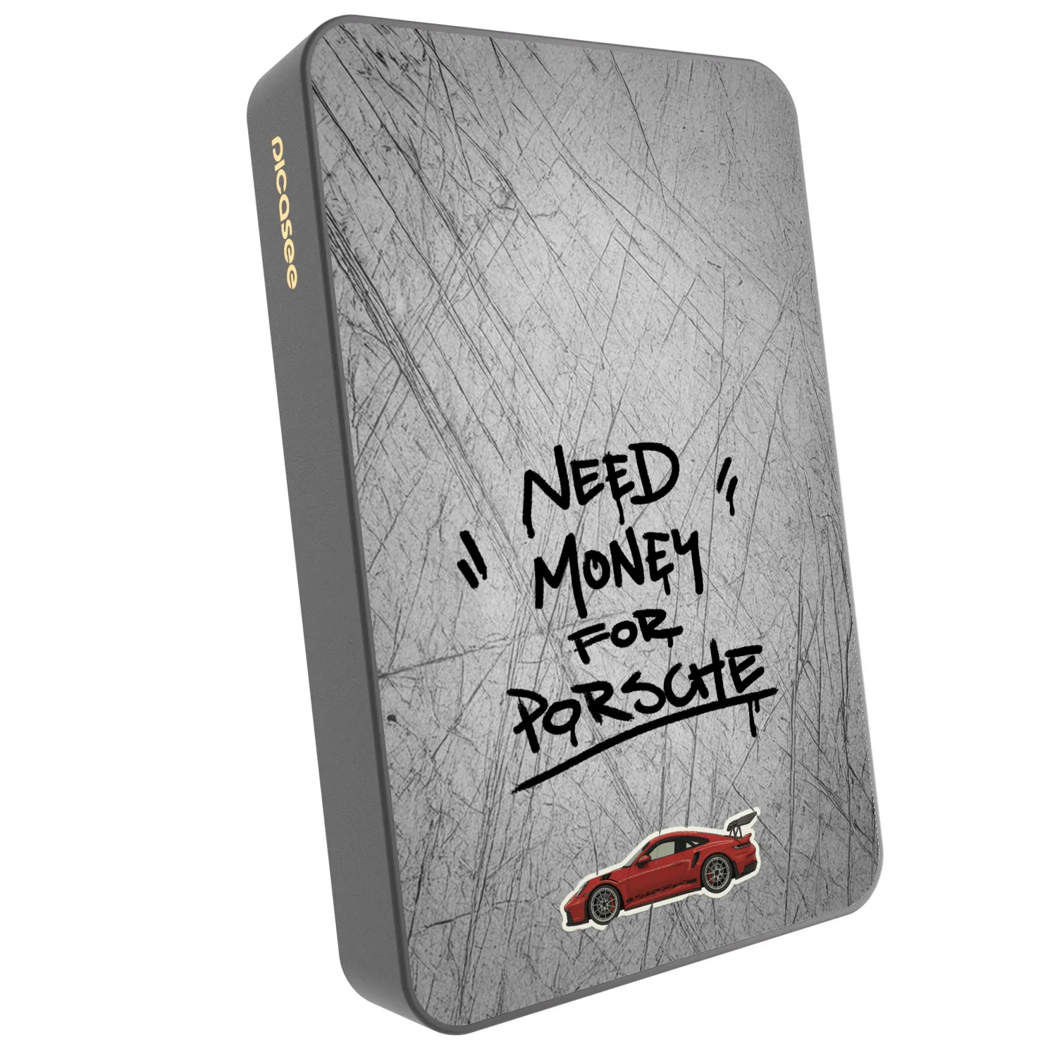 Picasee Powerbank mit MagSafe 10 000 mAh Grau - Grey Drift