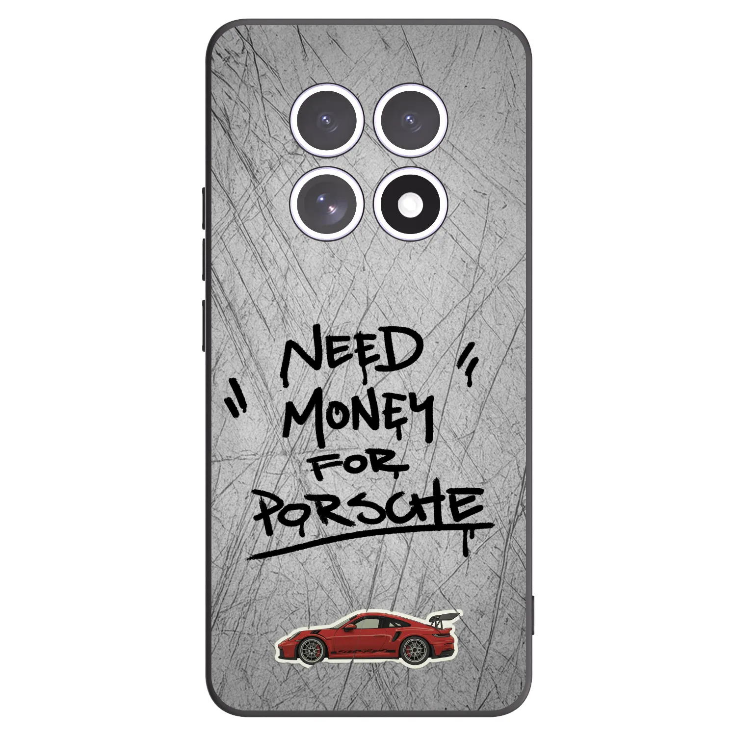 Picasee Xiaomi Redmi Note 15 5G Hülle - Schwarzes Silikon - Grey Drift