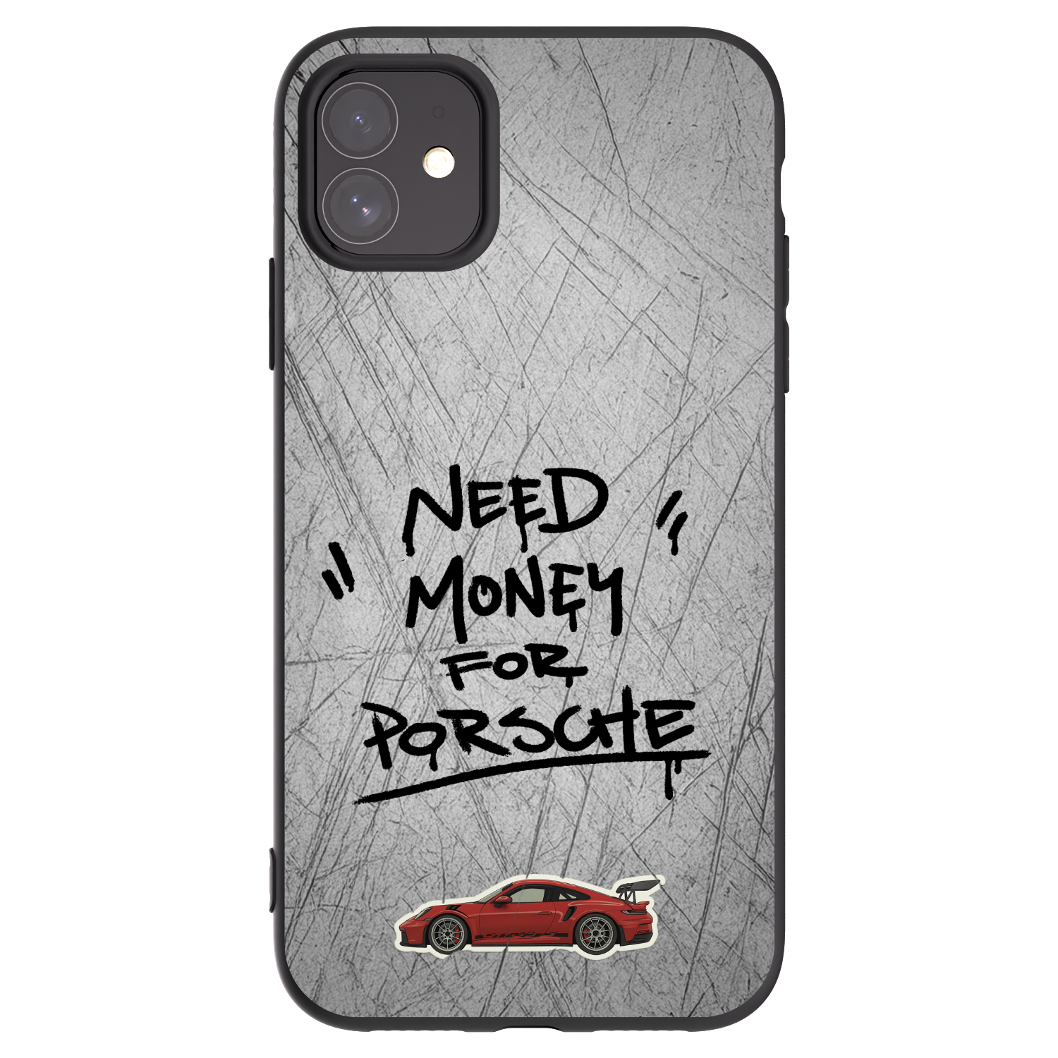 Picasee Apple iPhone 11 Hülle - Schwarzes Silikon - Grey Drift