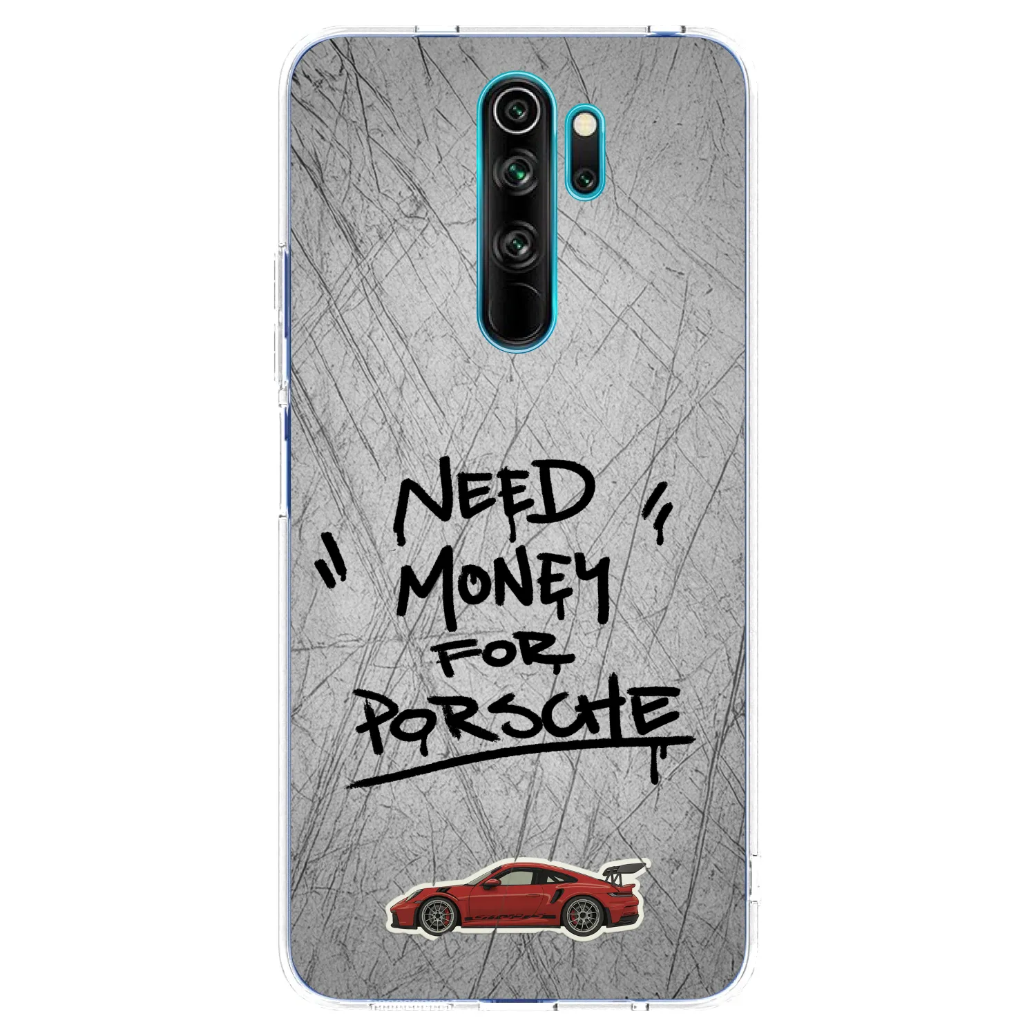 Picasee Xiaomi Redmi Note 8 Pro Hülle - Transparentes Silikon - Grey Drift