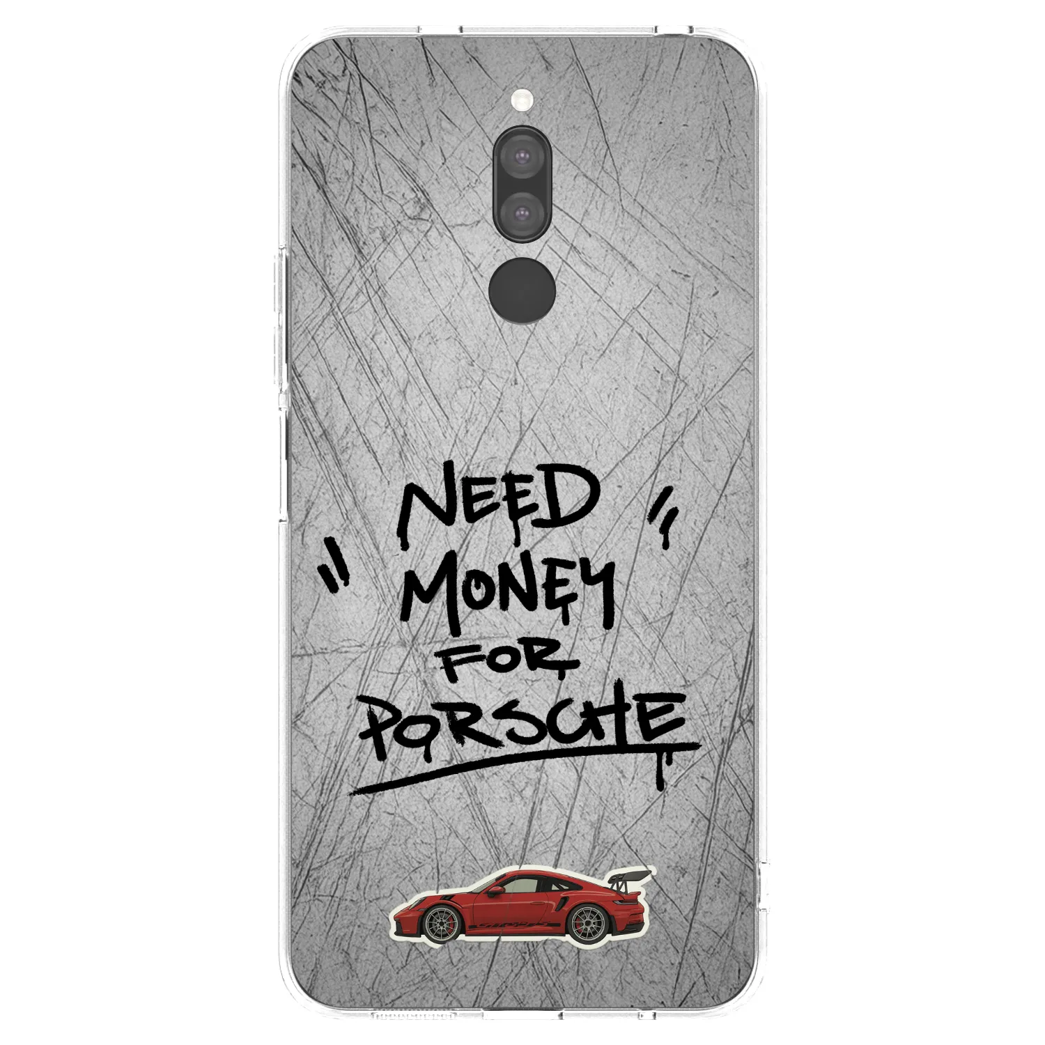 Picasee Xiaomi Redmi 8 Hülle - Transparentes Silikon - Grey Drift