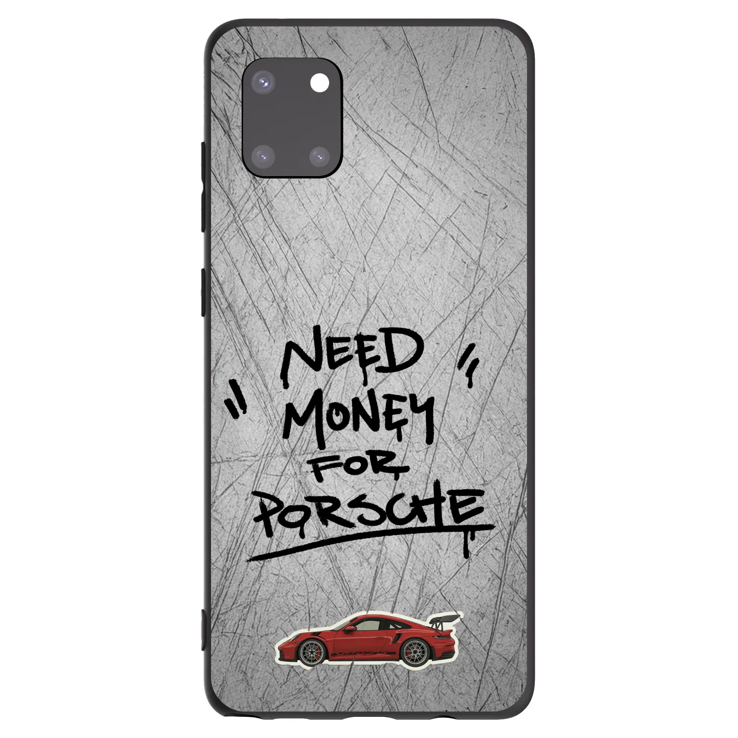 Picasee Samsung Galaxy Note 10 Lite N770F Hülle - Schwarzes Silikon - Grey Drift