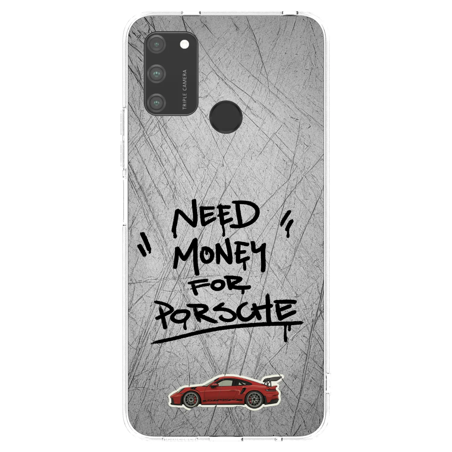 Picasee Honor 9A Hülle - Transparentes Silikon - Grey Drift