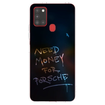 Picasee Samsung Galaxy A21s Hülle - Transparentes Silikon - Neon Nights
