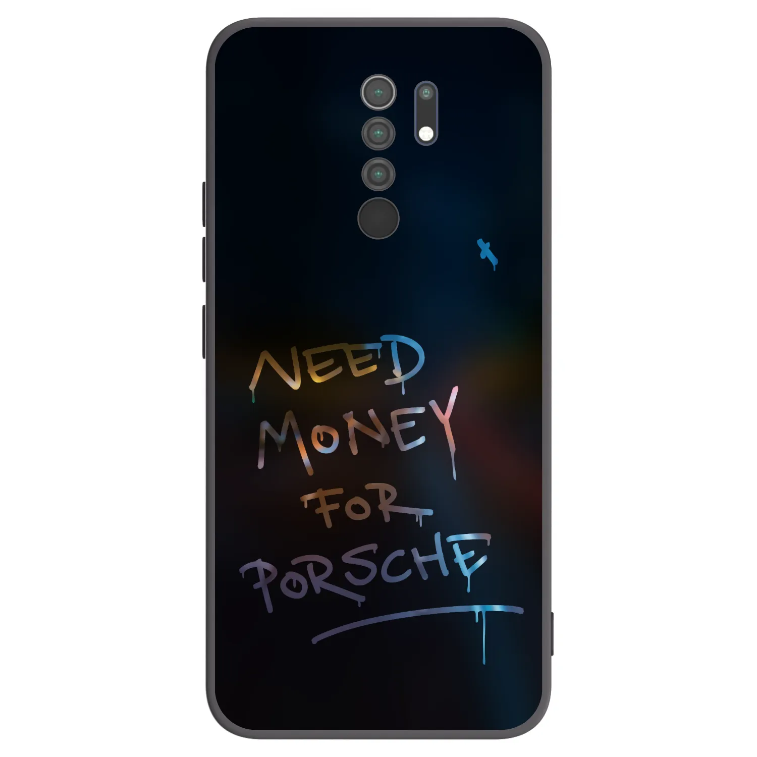 Picasee Xiaomi Redmi 9 Hülle - Schwarzes Silikon - Neon Nights