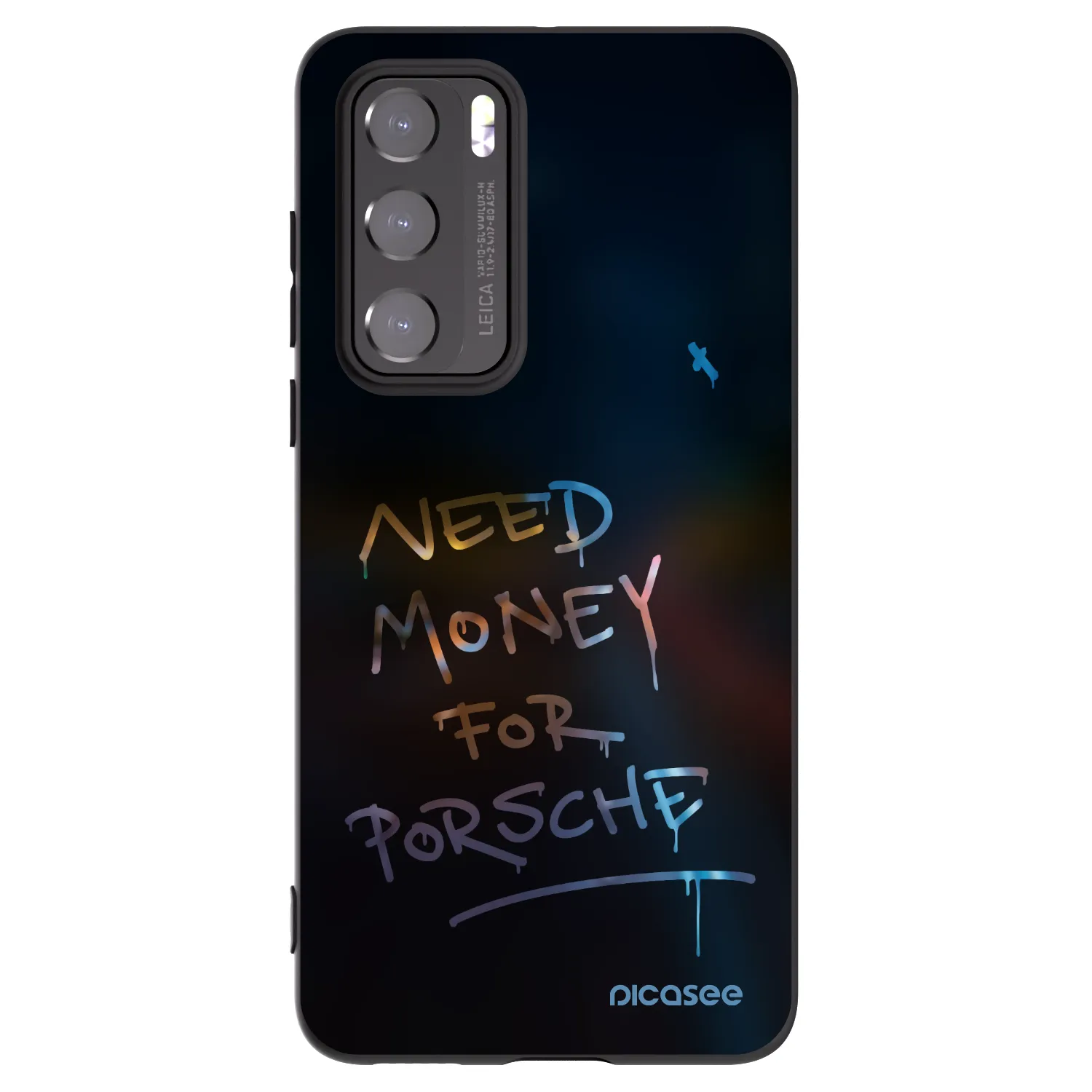 Picasee Huawei P40 Hülle - Schwarzes Silikon - Neon Nights