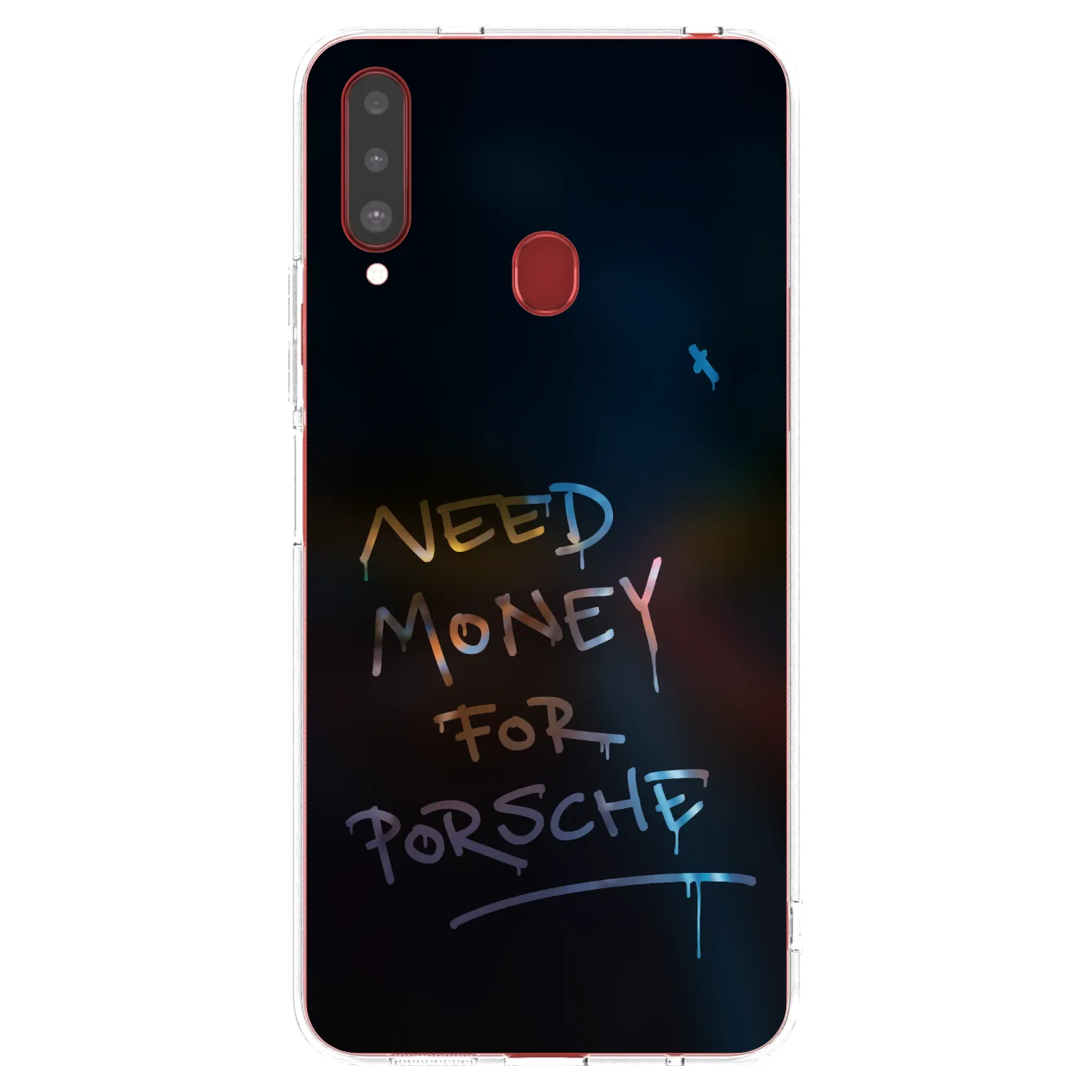 Picasee Samsung Galaxy A20s Hülle - Transparentes Silikon - Neon Nights