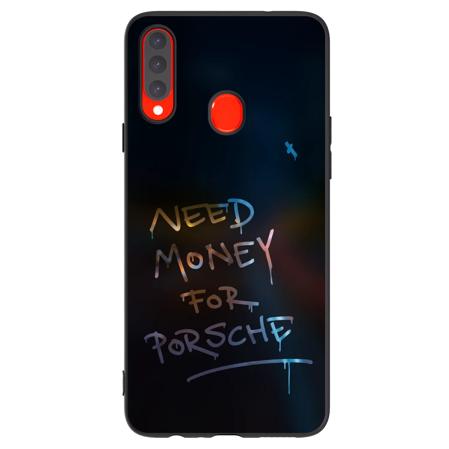 Picasee Samsung Galaxy A20s Hülle - Schwarzes Silikon - Neon Nights