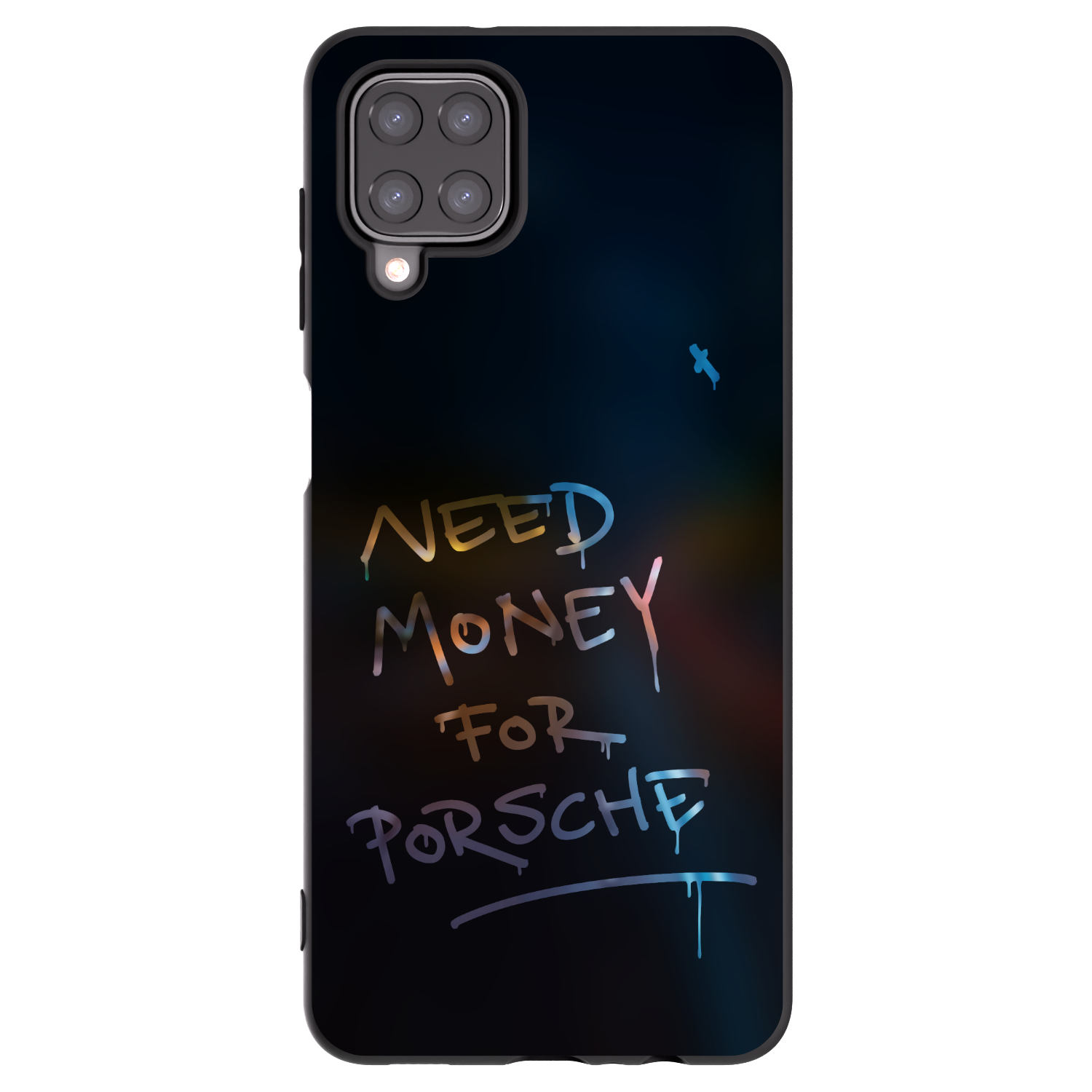 Picasee Samsung Galaxy A12 A125F Hülle - Schwarzes Silikon - Neon Nights