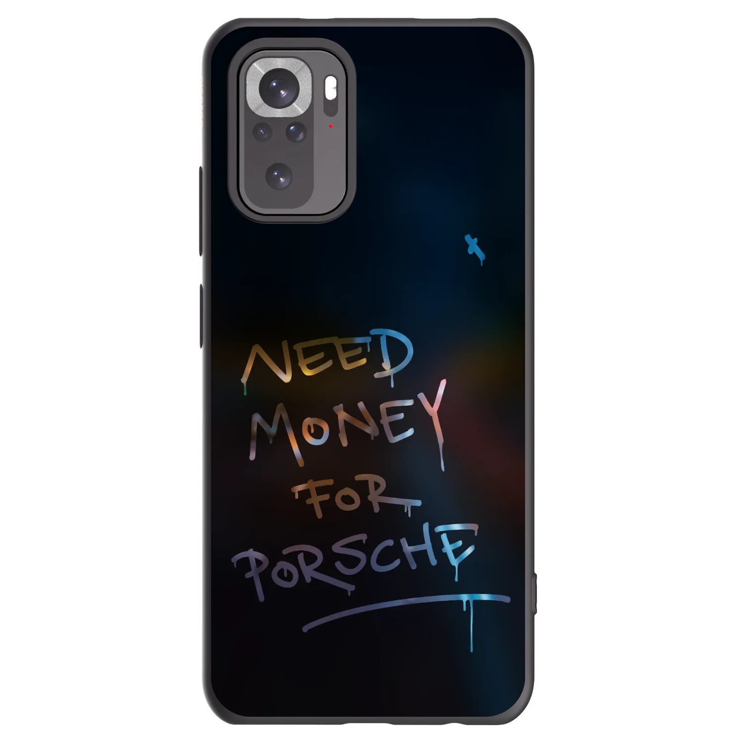 Picasee Xiaomi Redmi Note 10 Hülle - Schwarzes Silikon - Neon Nights