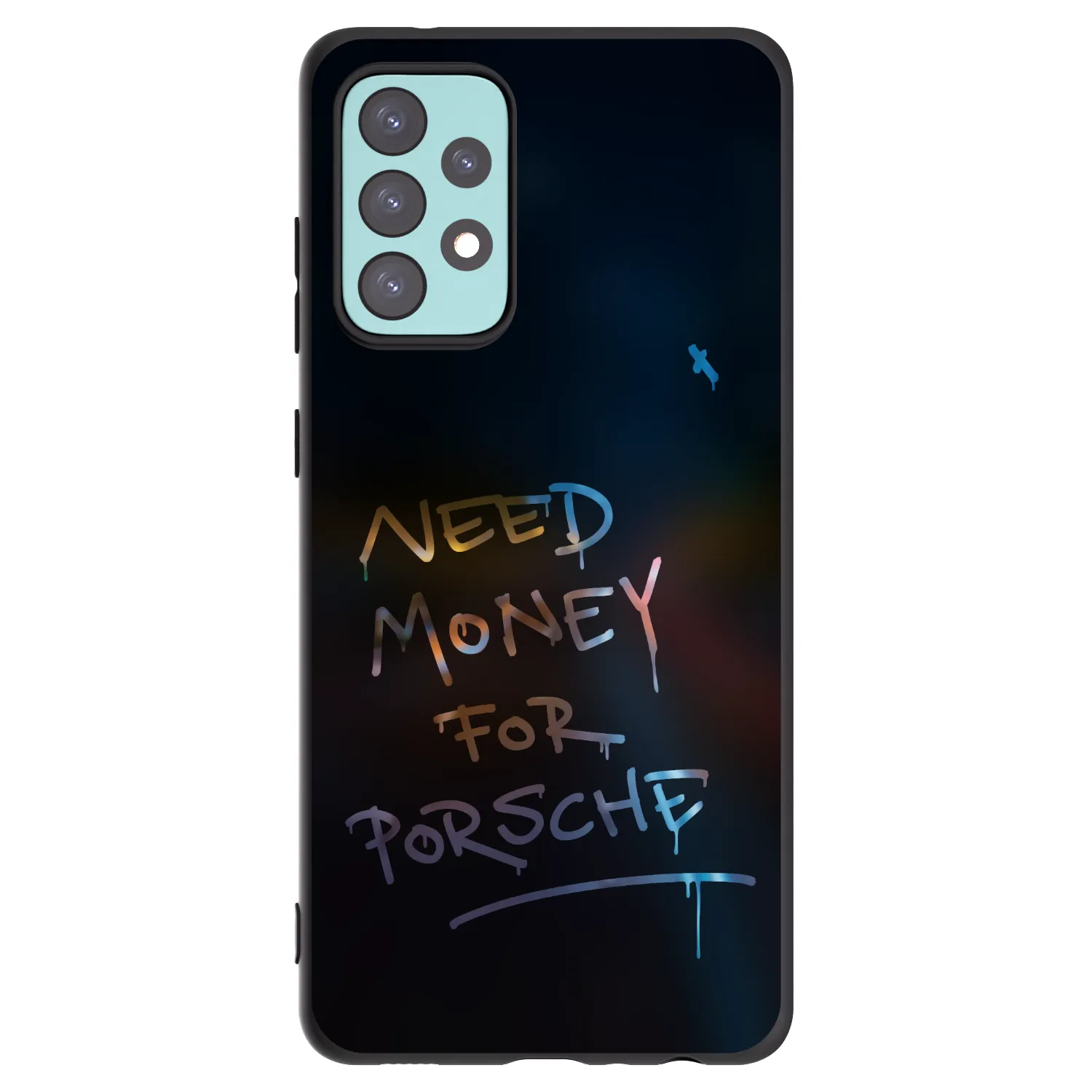Picasee Samsung Galaxy A72 A725F Hülle - Schwarzes Silikon - Neon Nights
