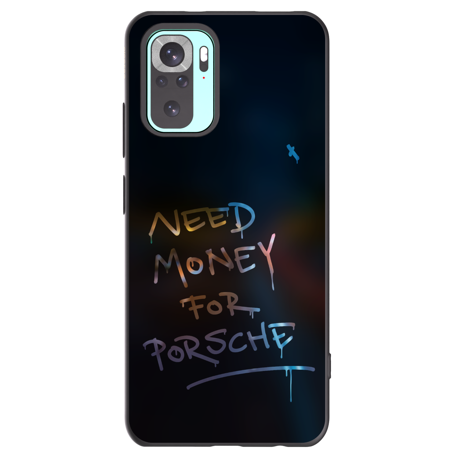 Picasee Xiaomi Redmi Note 10 Pro Hülle - Schwarzes Silikon - Neon Nights