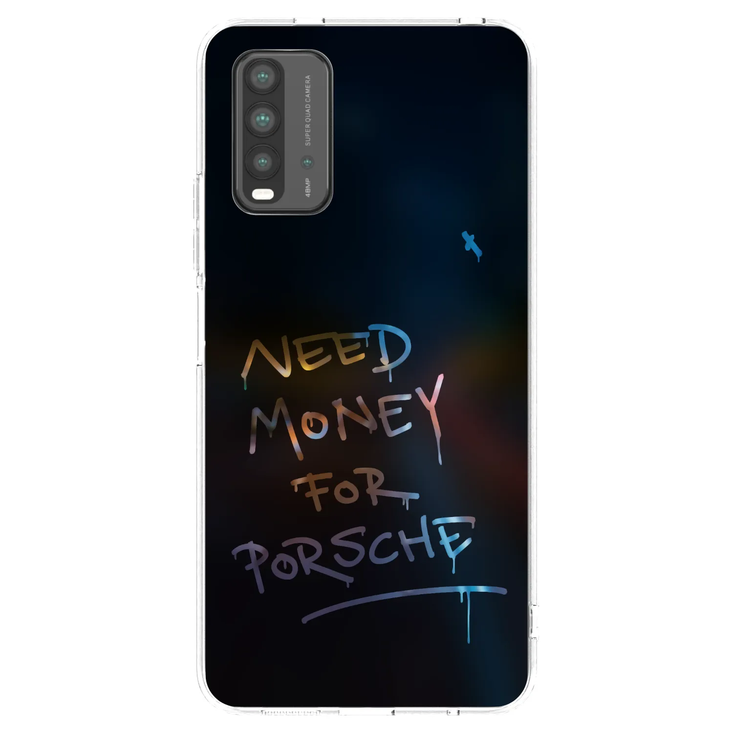 Picasee Xiaomi Redmi 9T Hülle - Schwarzes Silikon - Neon Nights