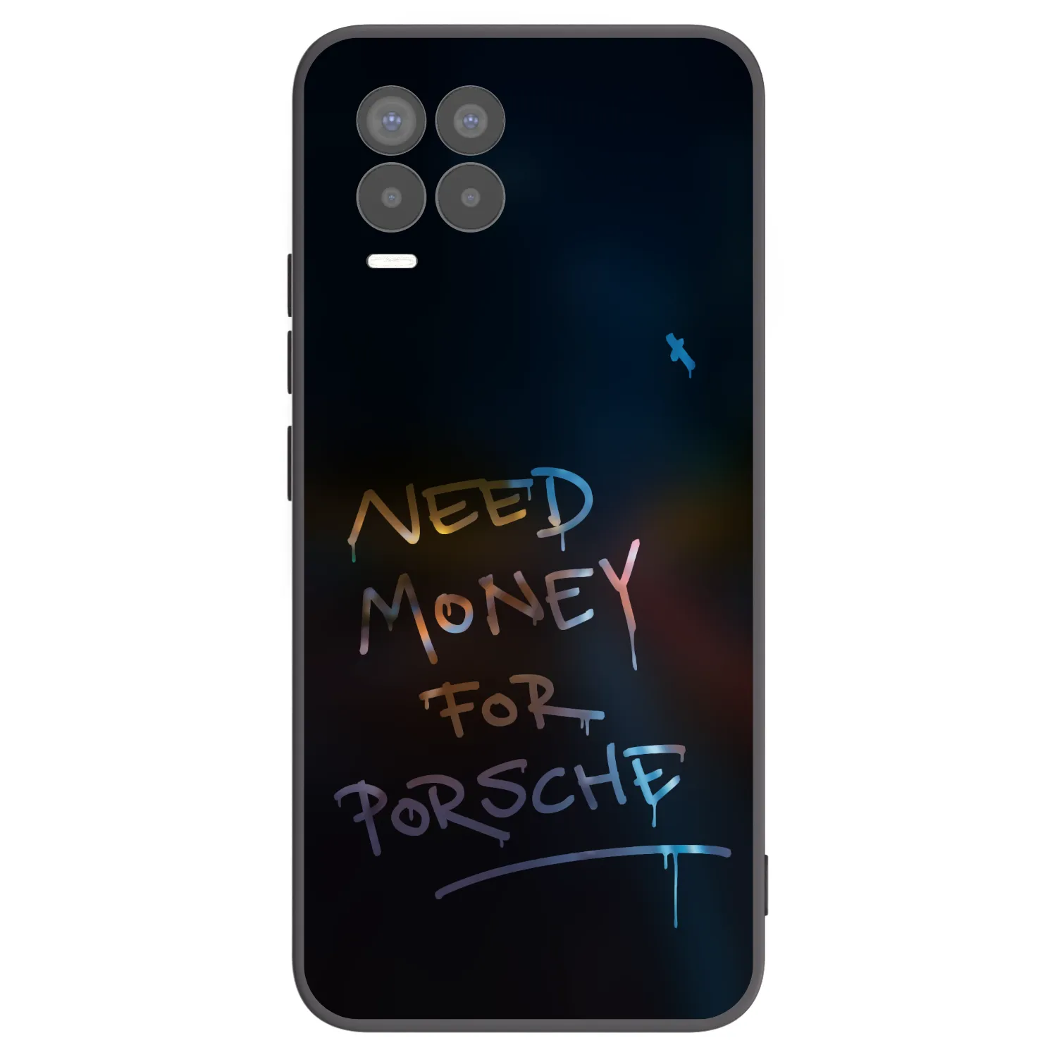 Picasee Realme 8 4G Hülle - Schwarzes Silikon - Neon Nights