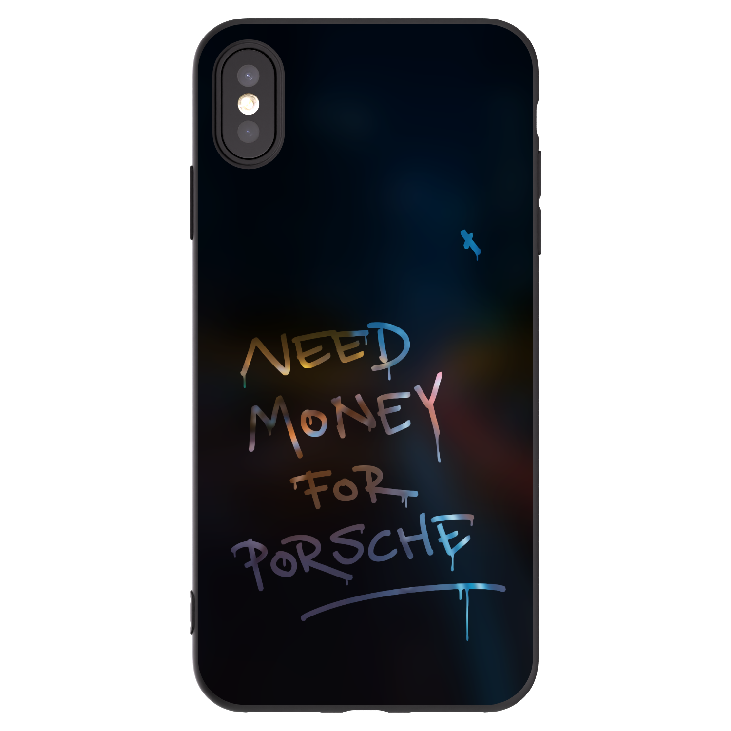 Picasee Apple iPhone XS Max Hülle - Schwarzes Silikon - Neon Nights