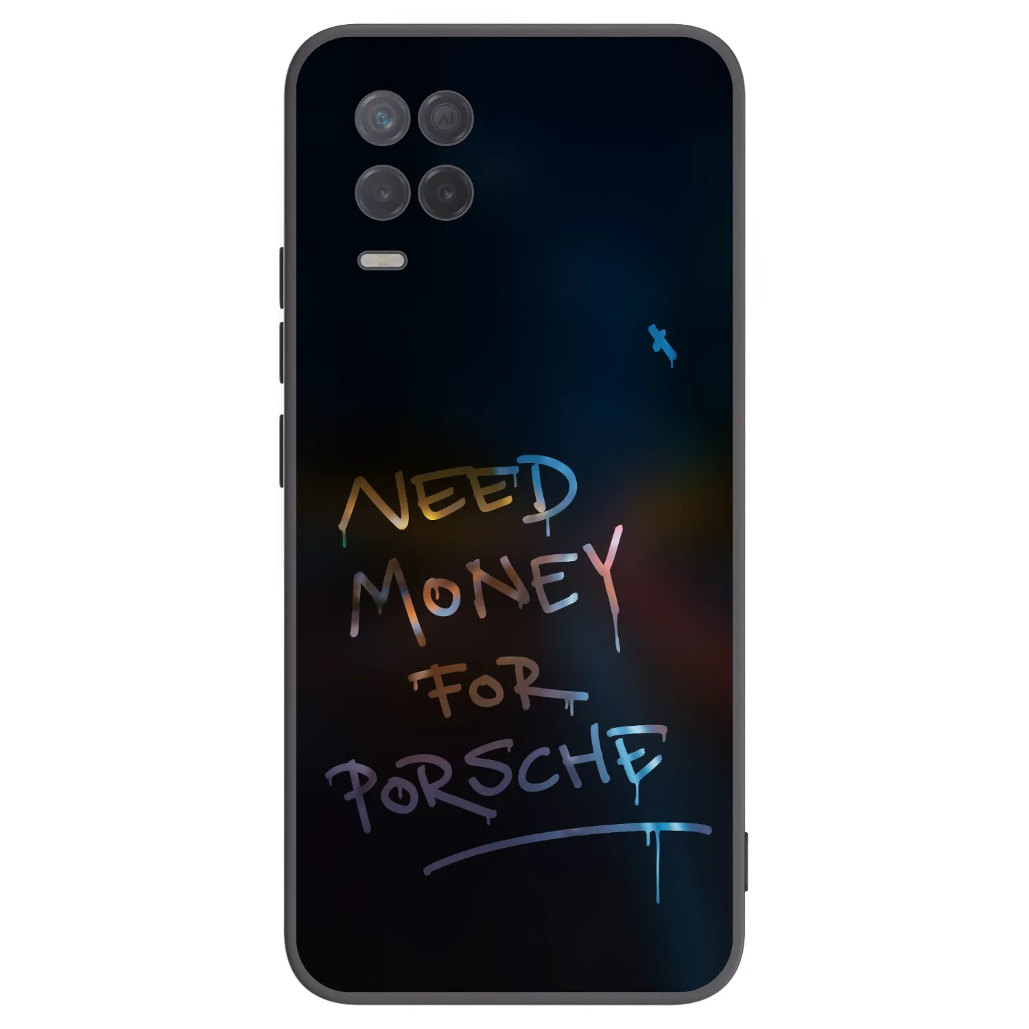 Picasee Realme 8 5G Hülle - Schwarzes Silikon - Neon Nights