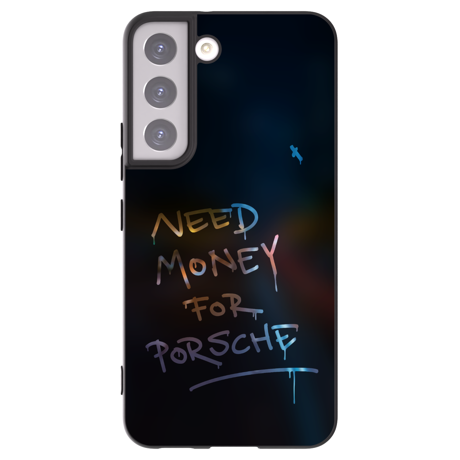 Picasee Samsung Galaxy S22 5G Hülle - Schwarzes Silikon - Neon Nights