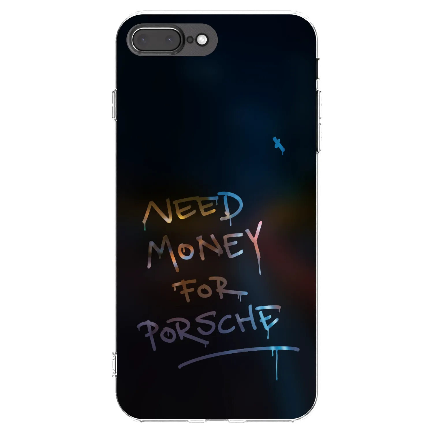 Picasee Apple iPhone 7 Plus Hülle - Transparentes Silikon - Neon Nights