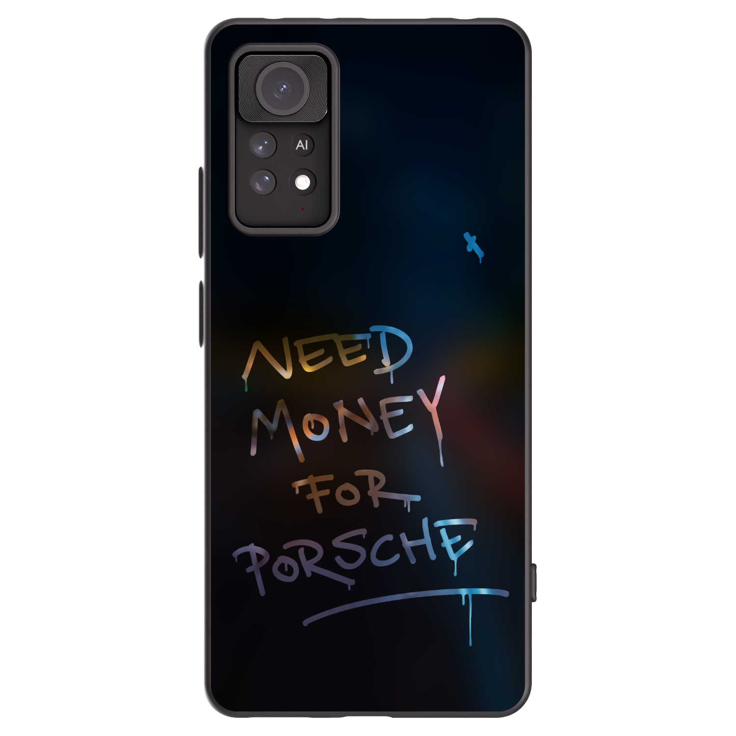Picasee Xiaomi Redmi Note 11 Pro Hülle - Schwarzes Silikon - Neon Nights