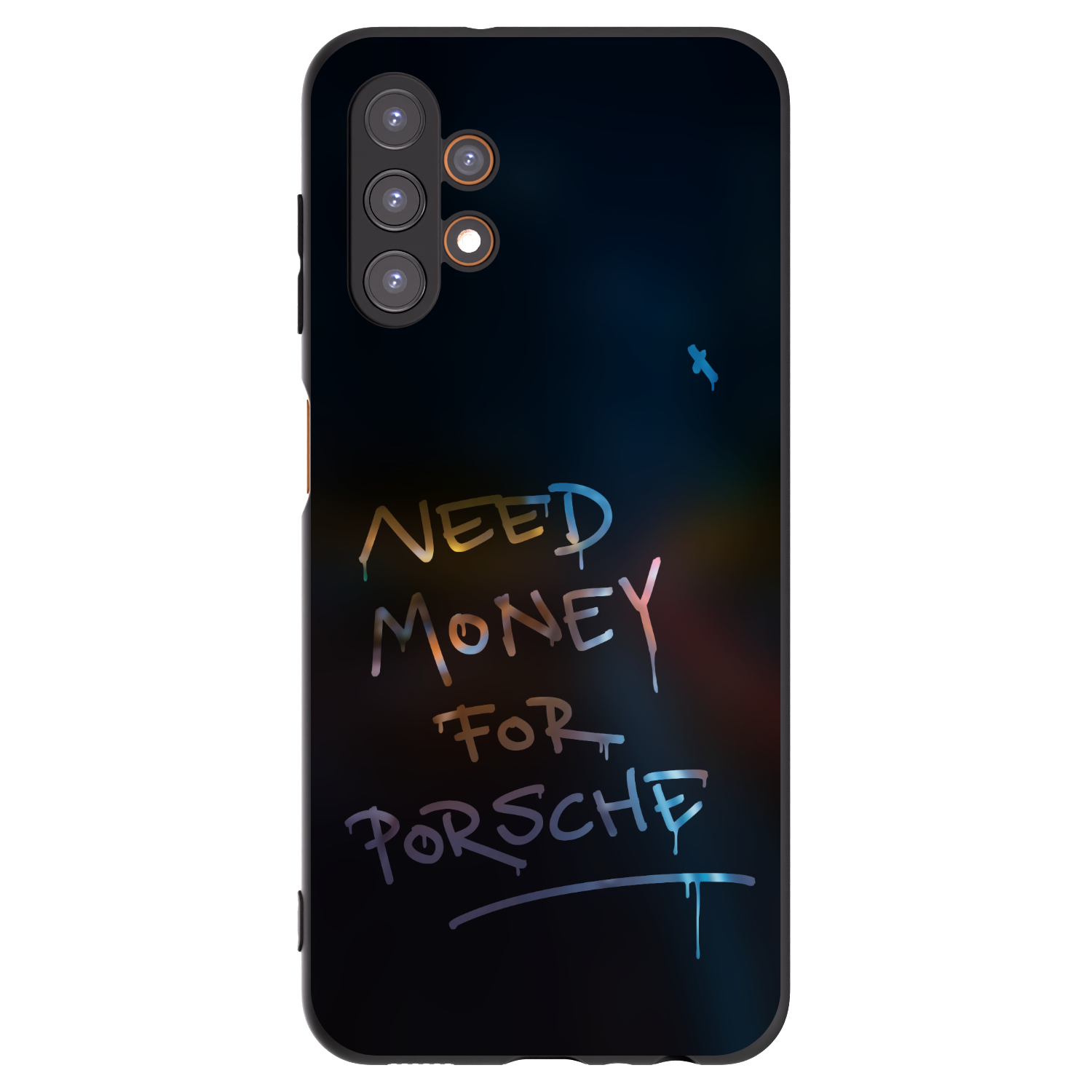 Picasee Samsung Galaxy A13 4G A135 Hülle - Schwarzes Silikon - Neon Nights