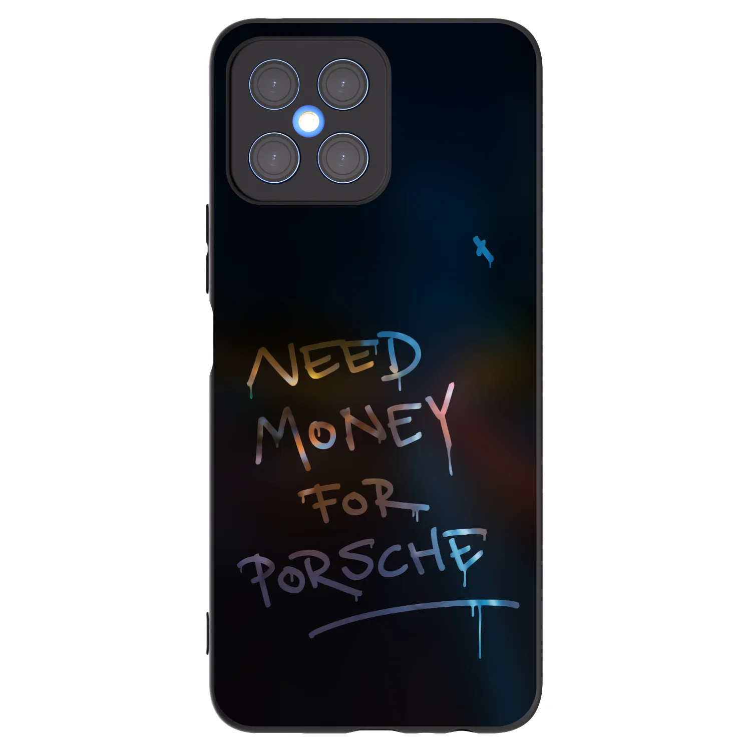 Picasee Honor X8 4G Hülle - Schwarzes Silikon - Neon Nights