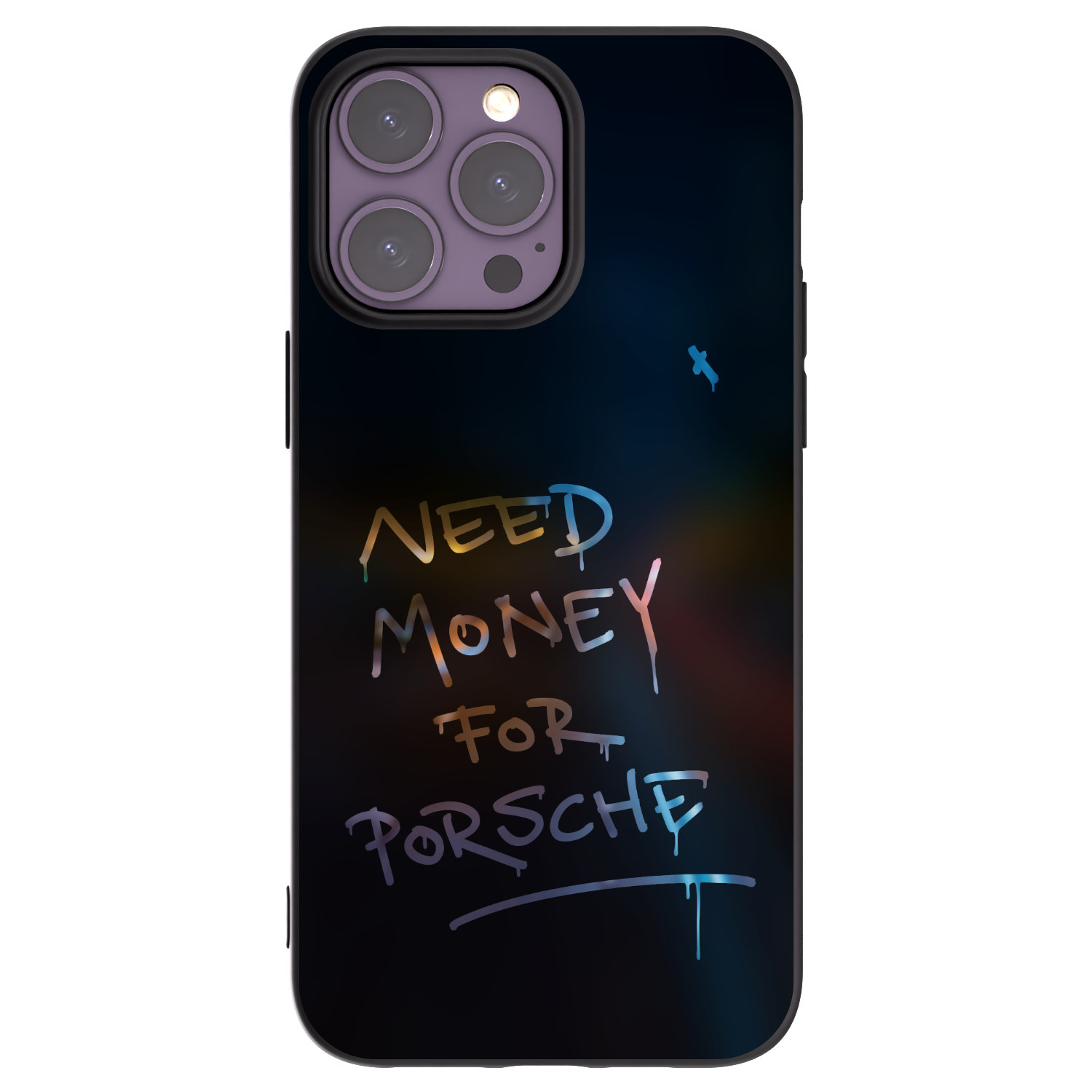 Picasee Apple iPhone 14 Pro Max Hülle - Schwarzes Silikon - Neon Nights