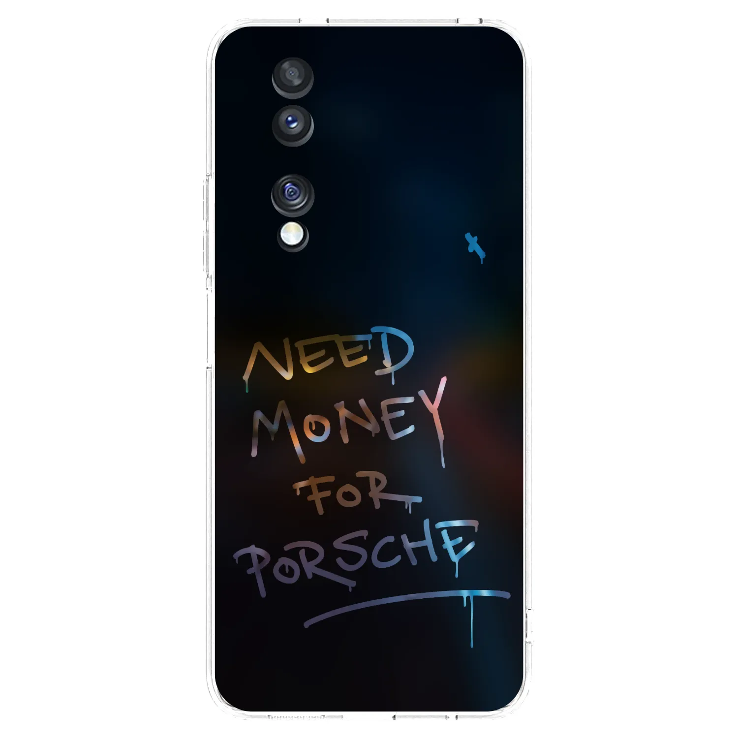 Picasee Honor 70 Hülle - Transparentes Silikon - Neon Nights