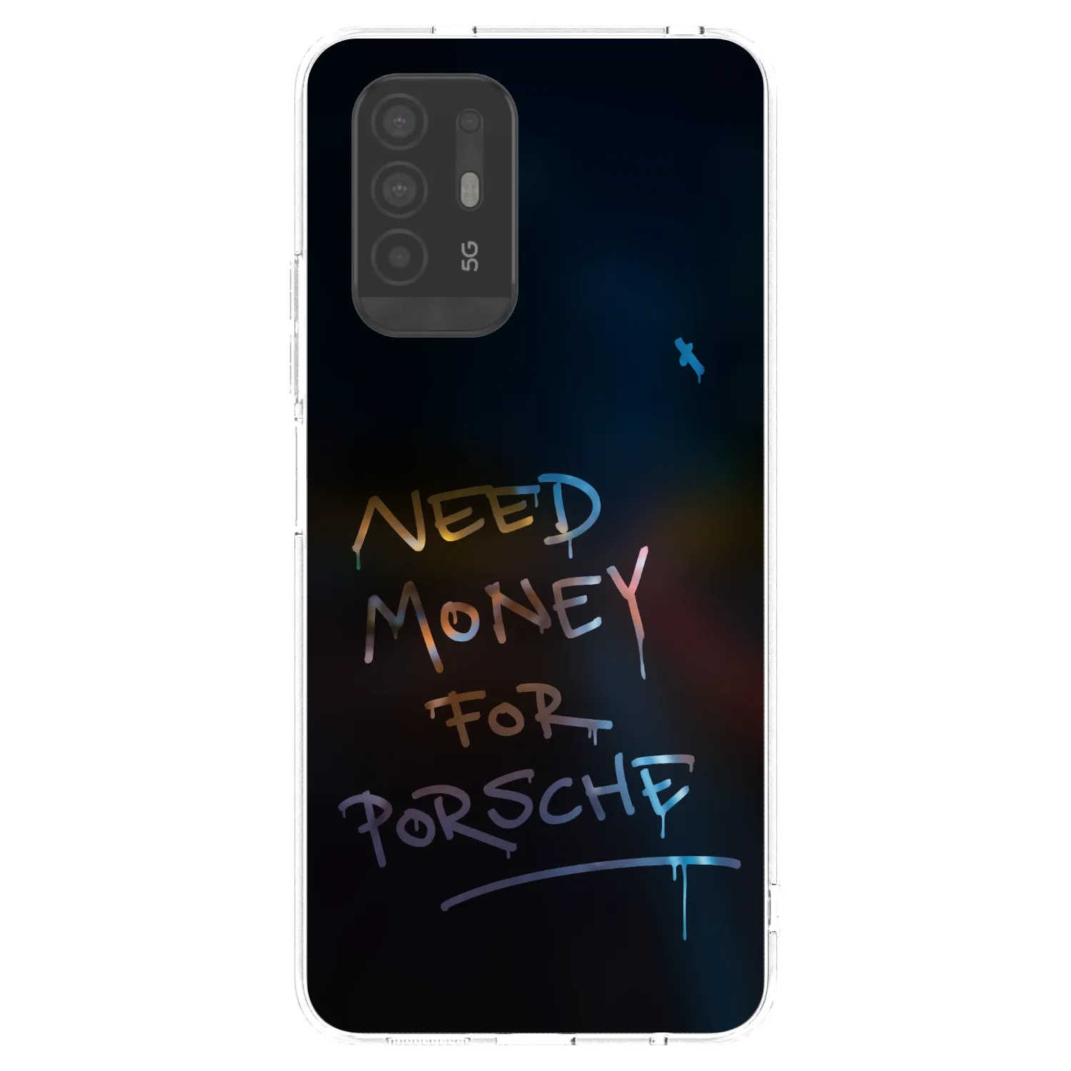 Picasee OPPO A94 5G Hülle - Transparentes Silikon - Neon Nights