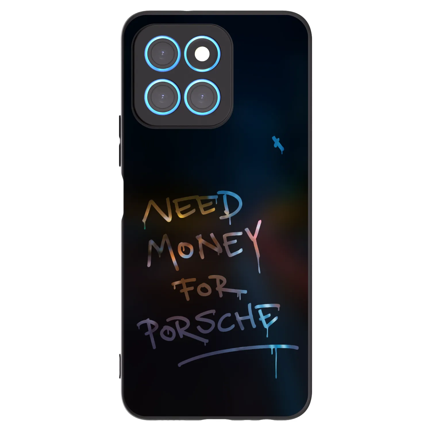 Picasee Honor X8 5G Hülle - Schwarzes Silikon - Neon Nights