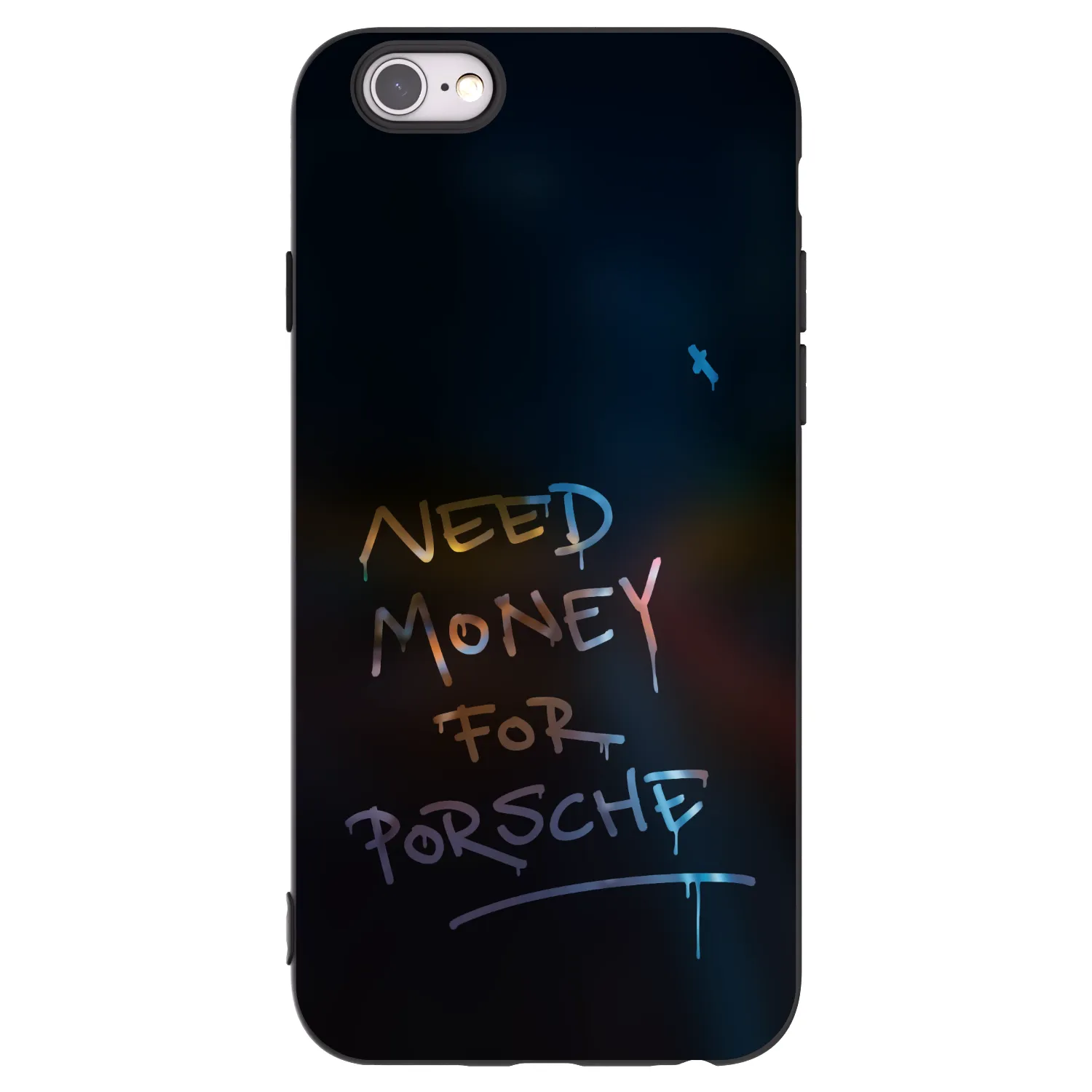 Picasee Apple iPhone 6/6S Hülle - Schwarzes Silikon - Neon Nights