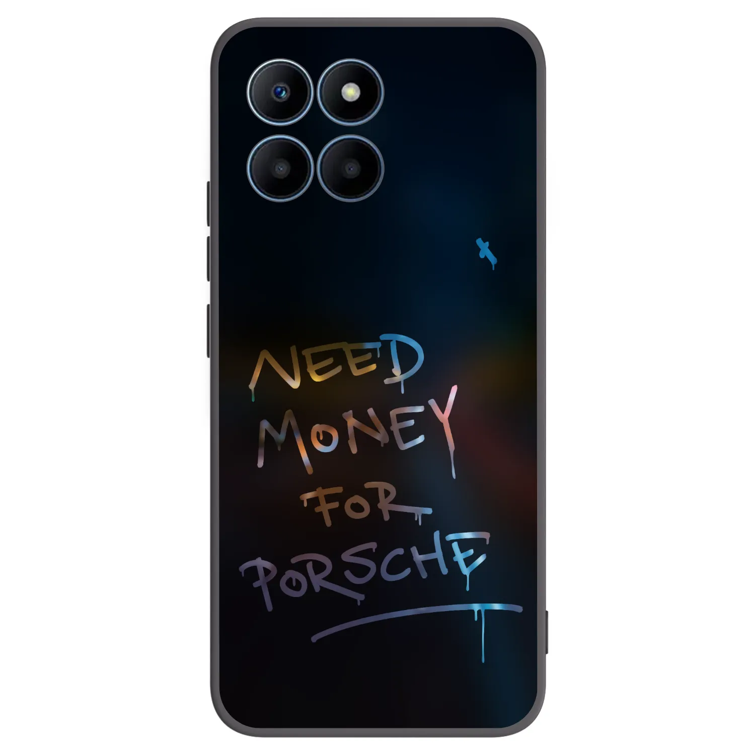 Picasee Honor 70 Lite Hülle - Schwarzes Silikon - Neon Nights
