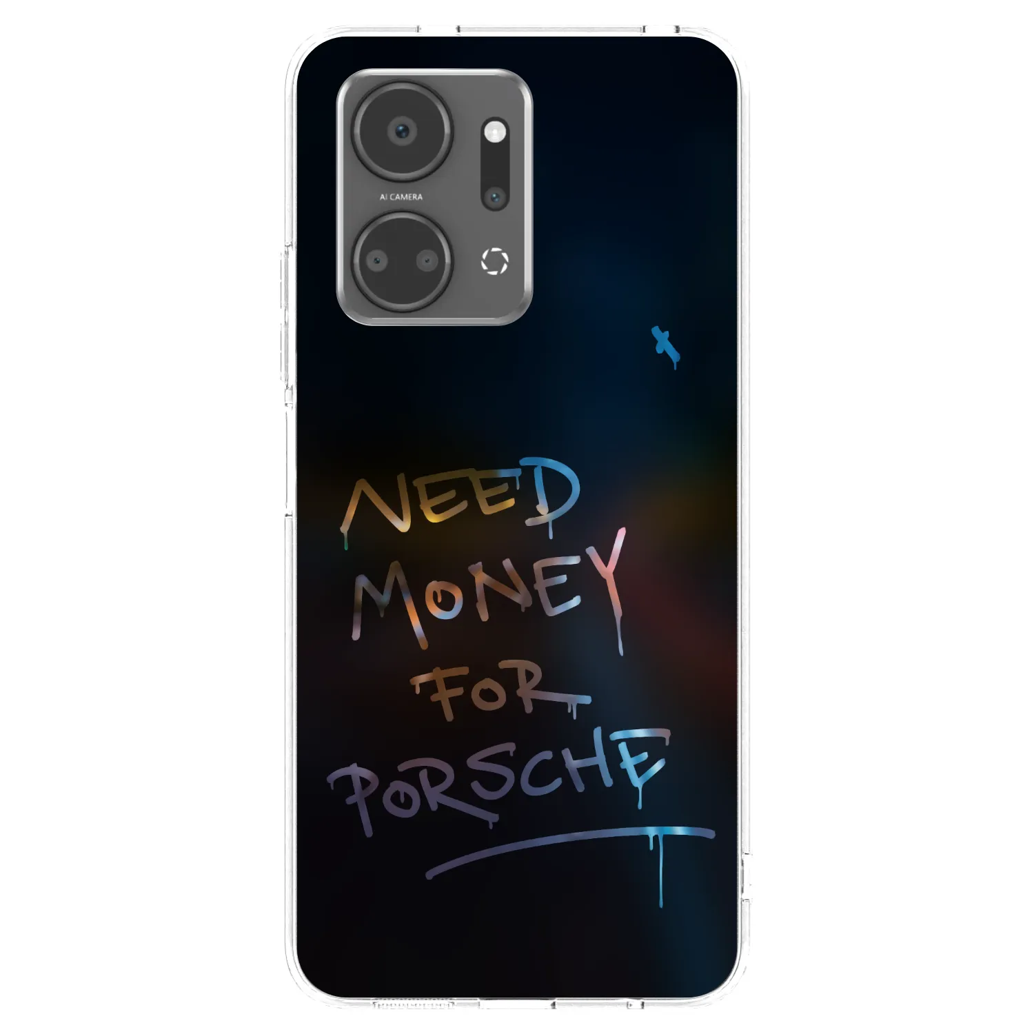 Picasee Honor X7a Hülle - Transparentes Silikon - Neon Nights