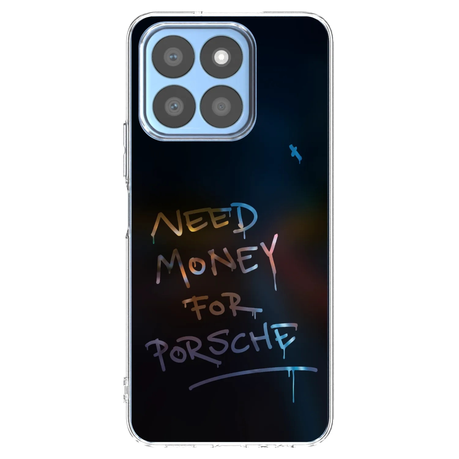 Picasee Honor X8b Hülle - Transparentes Silikon - Neon Nights