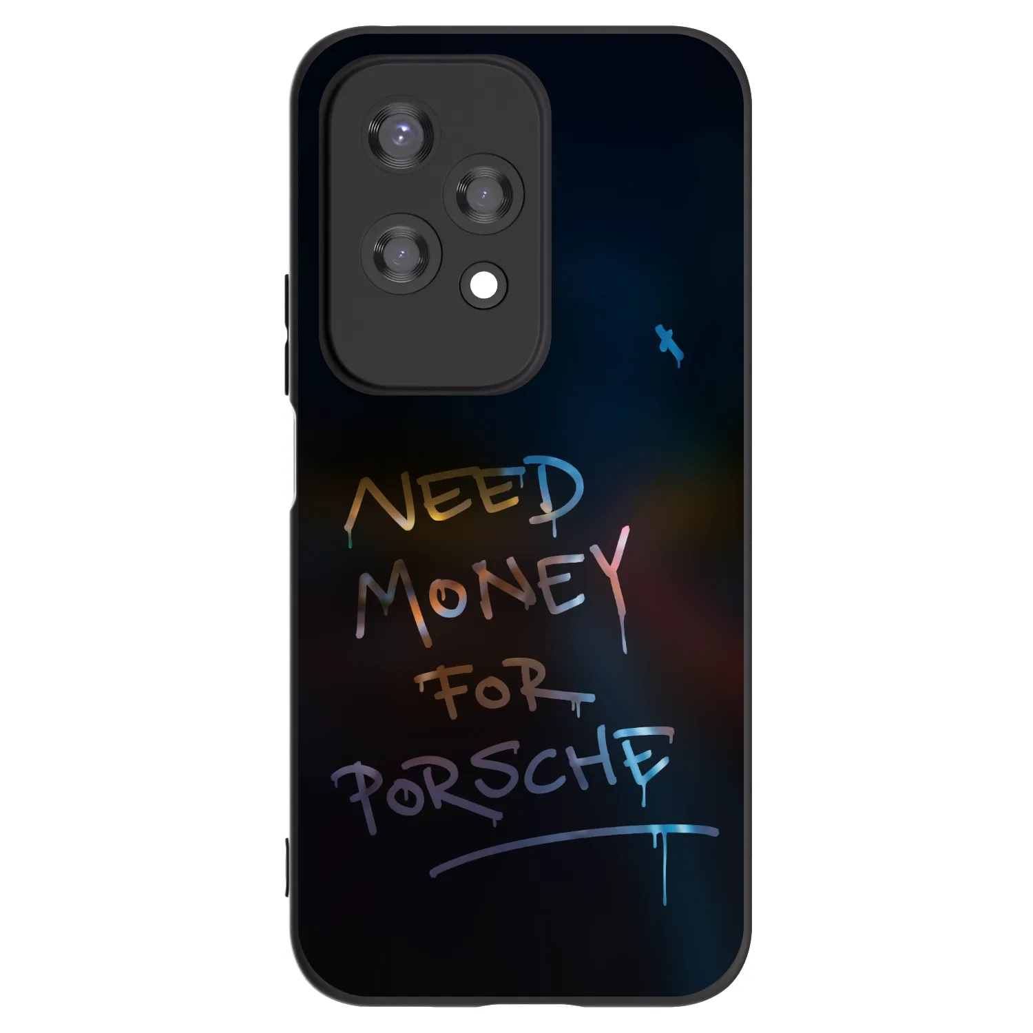 Picasee Honor 200 Lite Hülle - Schwarzes Silikon - Neon Nights