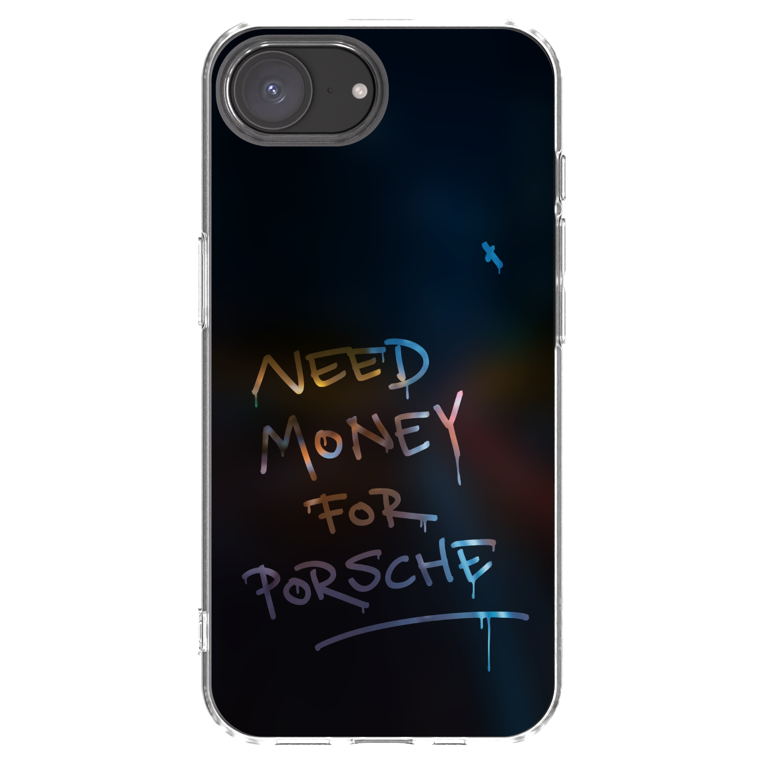 Picasee Apple iPhone 16e Hülle - Transparentes Silikon - Neon Nights