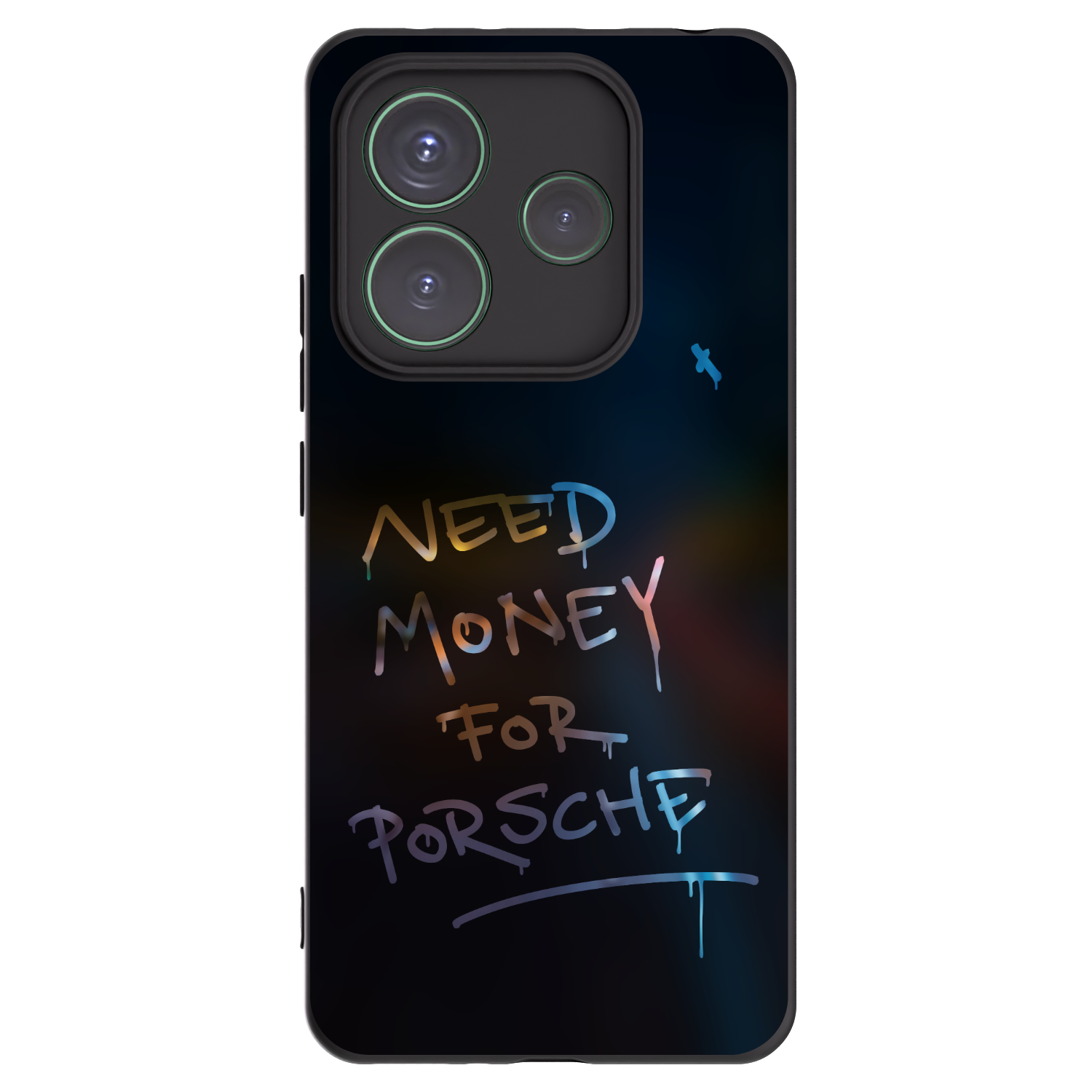 Picasee Xiaomi Redmi Note 14 5G Hülle - Schwarzes Silikon - Neon Nights