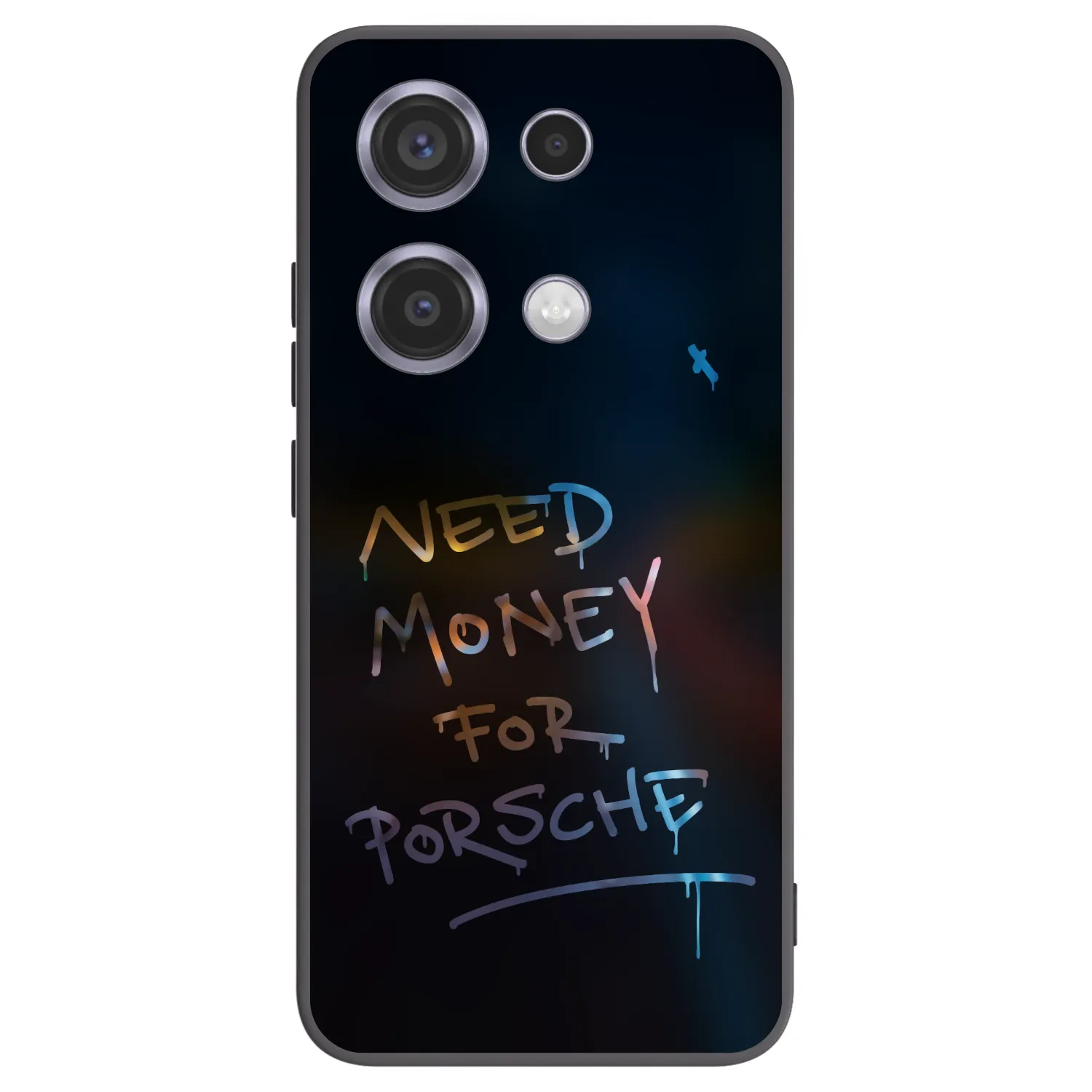 Picasee Xiaomi Redmi Note 14S Hülle - Schwarzes Silikon - Neon Nights