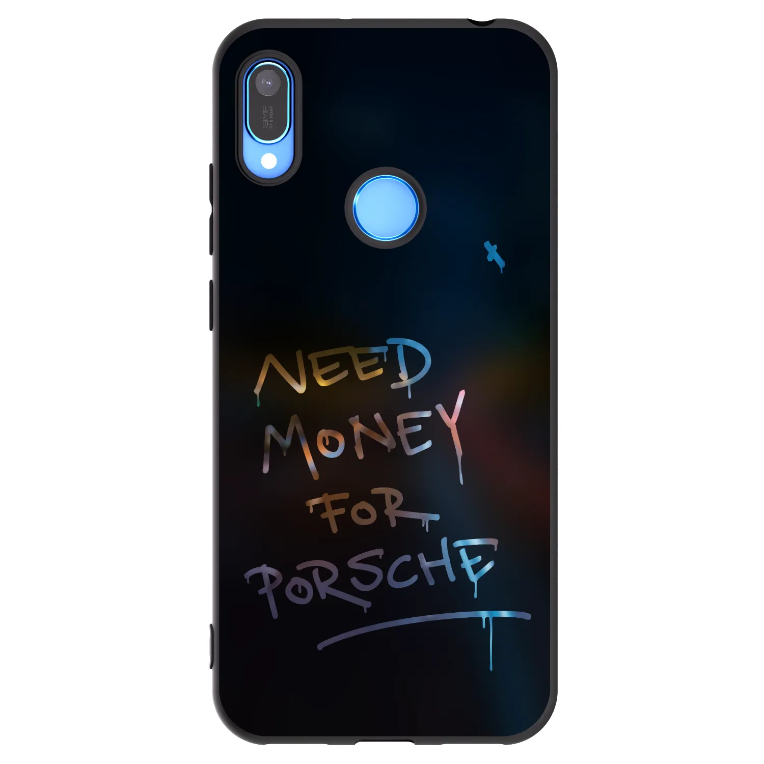 Picasee Huawei Y6 2019 Hülle - Schwarzes Silikon - Neon Nights