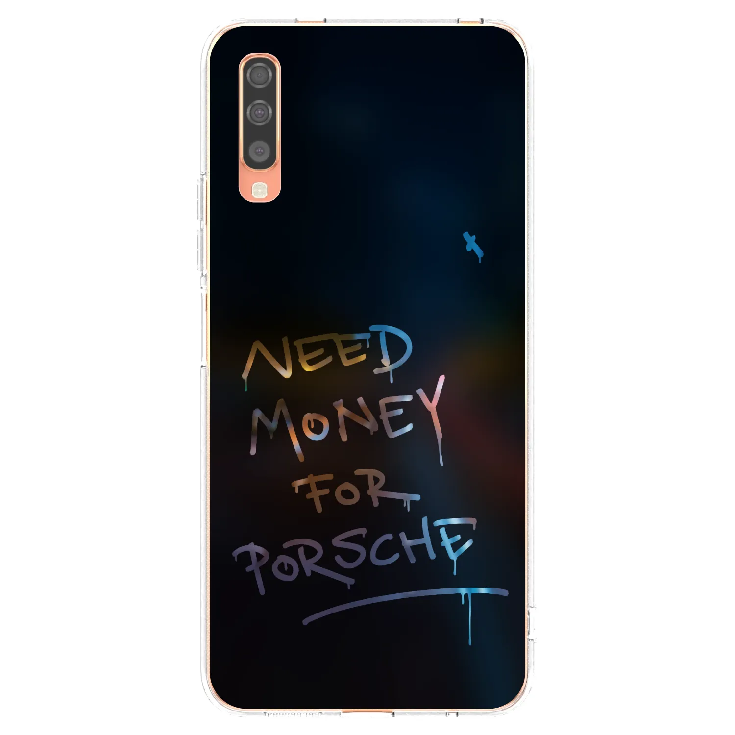 Picasee Samsung Galaxy A70 A705F Hülle - Transparentes Silikon - Neon Nights
